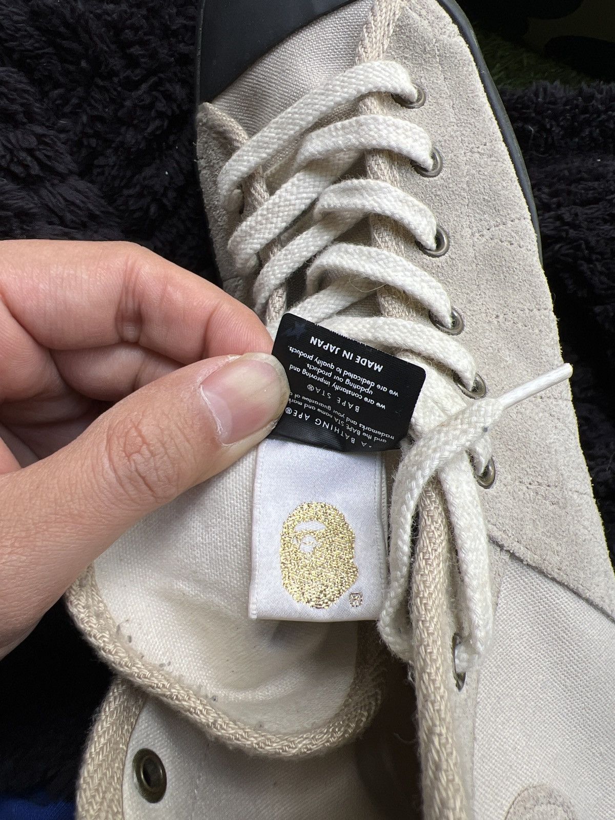 Bape Bape x Sky Walker Hi Top Sneakers Beige Size US 9.5 / EU 42-43 - 7 Thumbnail