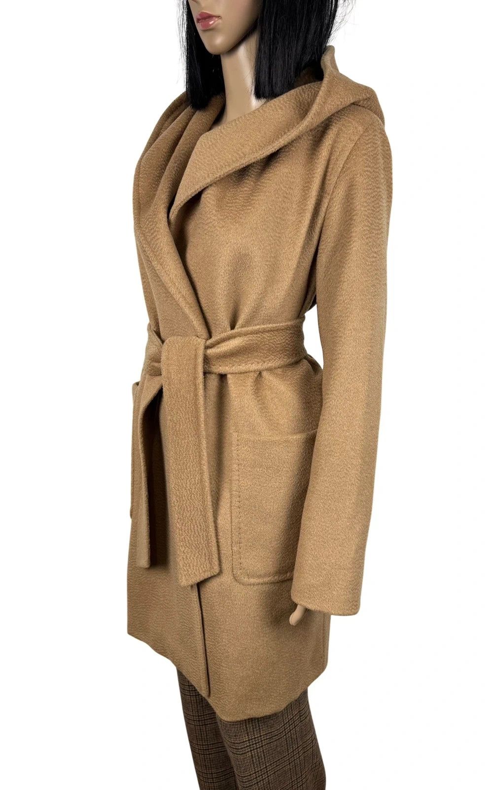 Max Mara Max Mara Coat Rialto Belted Hooded Camel Size S / US 4 / IT 40 - 5 Thumbnail