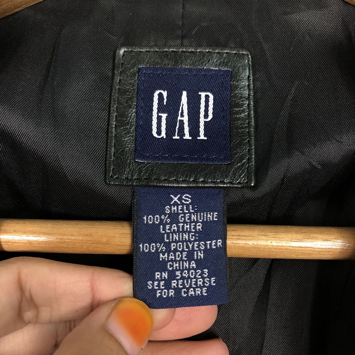Japanese Brand 📌Rich Black Vintage Biker Leather Jacket Gap Issey Miyake Size US XS / EU 42 / 0 - 18 Thumbnail