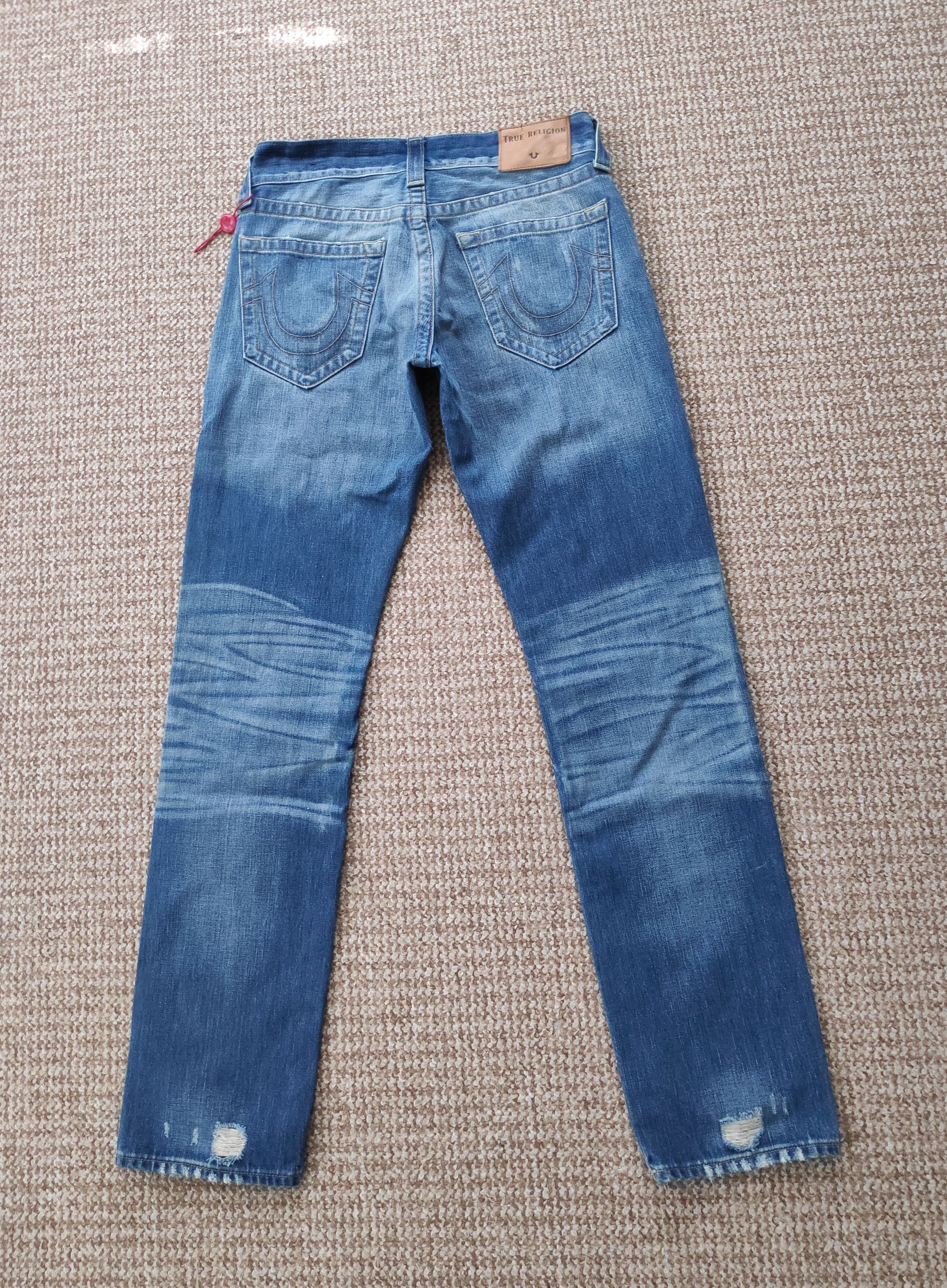 True Religion True Religion Relaxed Slim Geno Distressed Denim Jeans Size US 29 - 1 Thumbnail