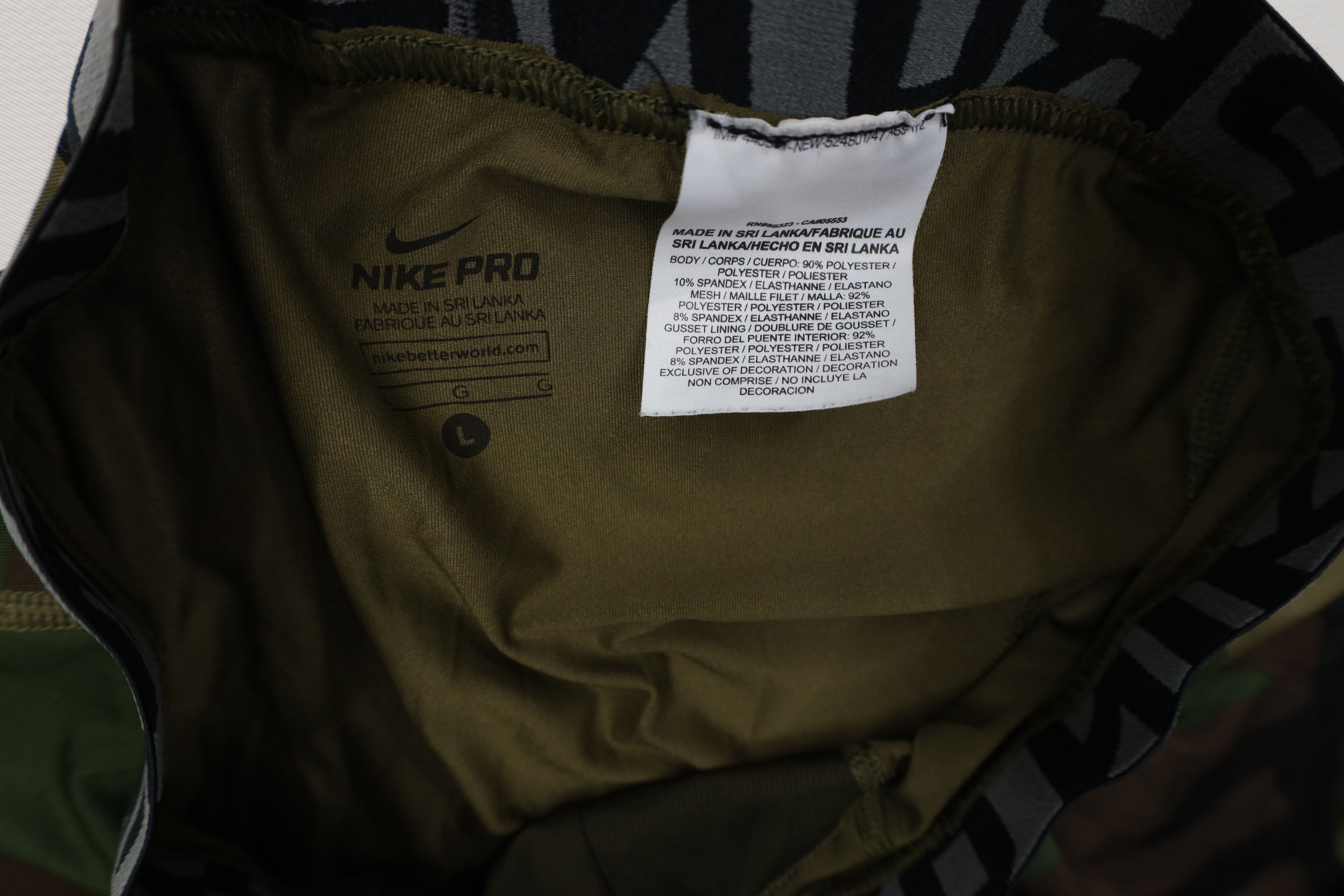 Nike Vintage Nike Pro Combat Compression Camouflage Tights Pants Size US 36 / EU 52 - 6 Thumbnail