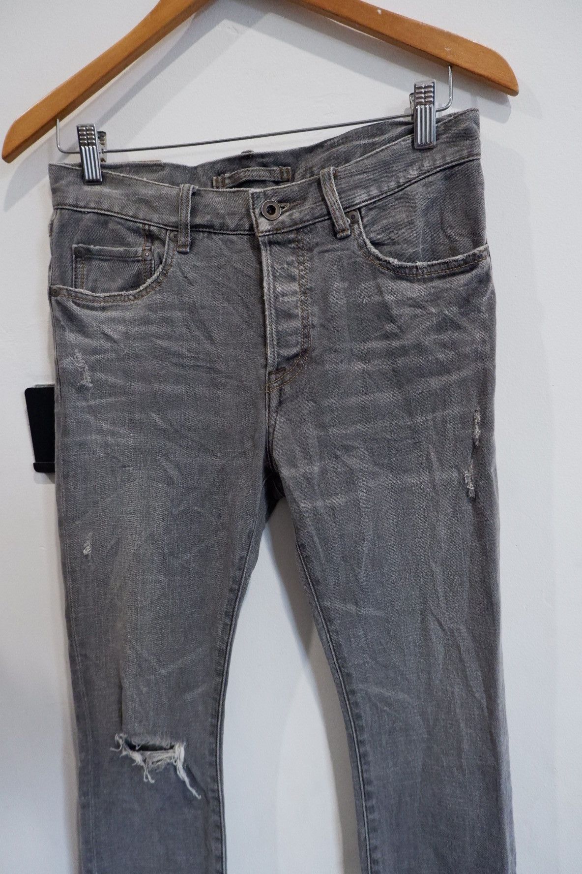 If Six Was Nine Vintage GOA Ripped Skinny Jeans Size US 28 / EU 44 - 3 Thumbnail