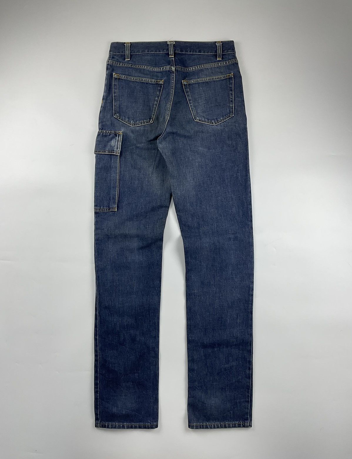 Helmut Lang Helmut Lang 1997 Denim Cargo Pants Size US 31 - 2 Thumbnail