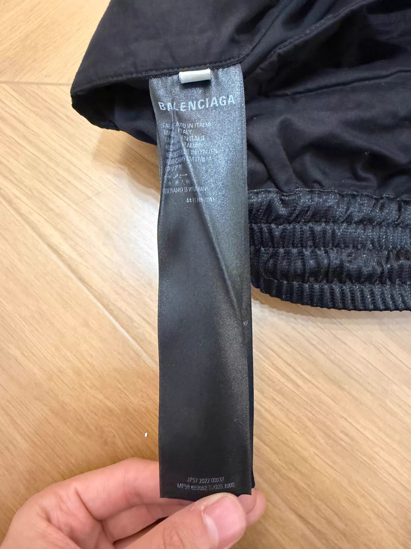 Balenciaga Balenciaga Black Elastic Waist Pleated Straight Pants 44 Size US 28 / EU 44 - 4 Thumbnail