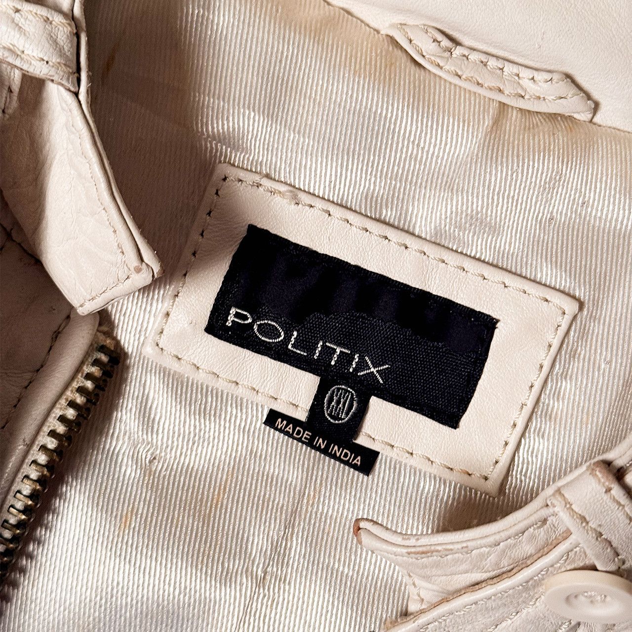 Other Politix vintage white leather jacket Size US XXL / EU 58 / 5 - 6 Thumbnail
