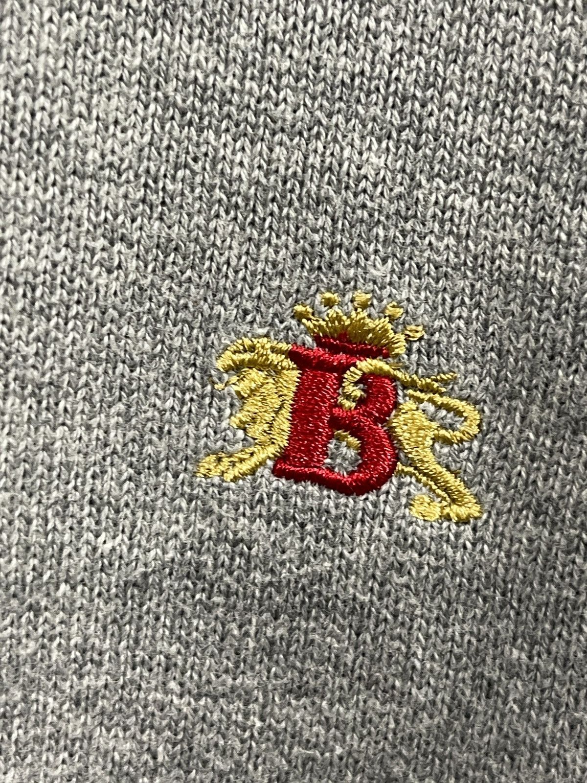 Baracuta Baracuta Luxury Mid-Grey Marl Cotton Knit Crewneck Sweater L Size US L / EU 52-54 / 3 - 4 Thumbnail