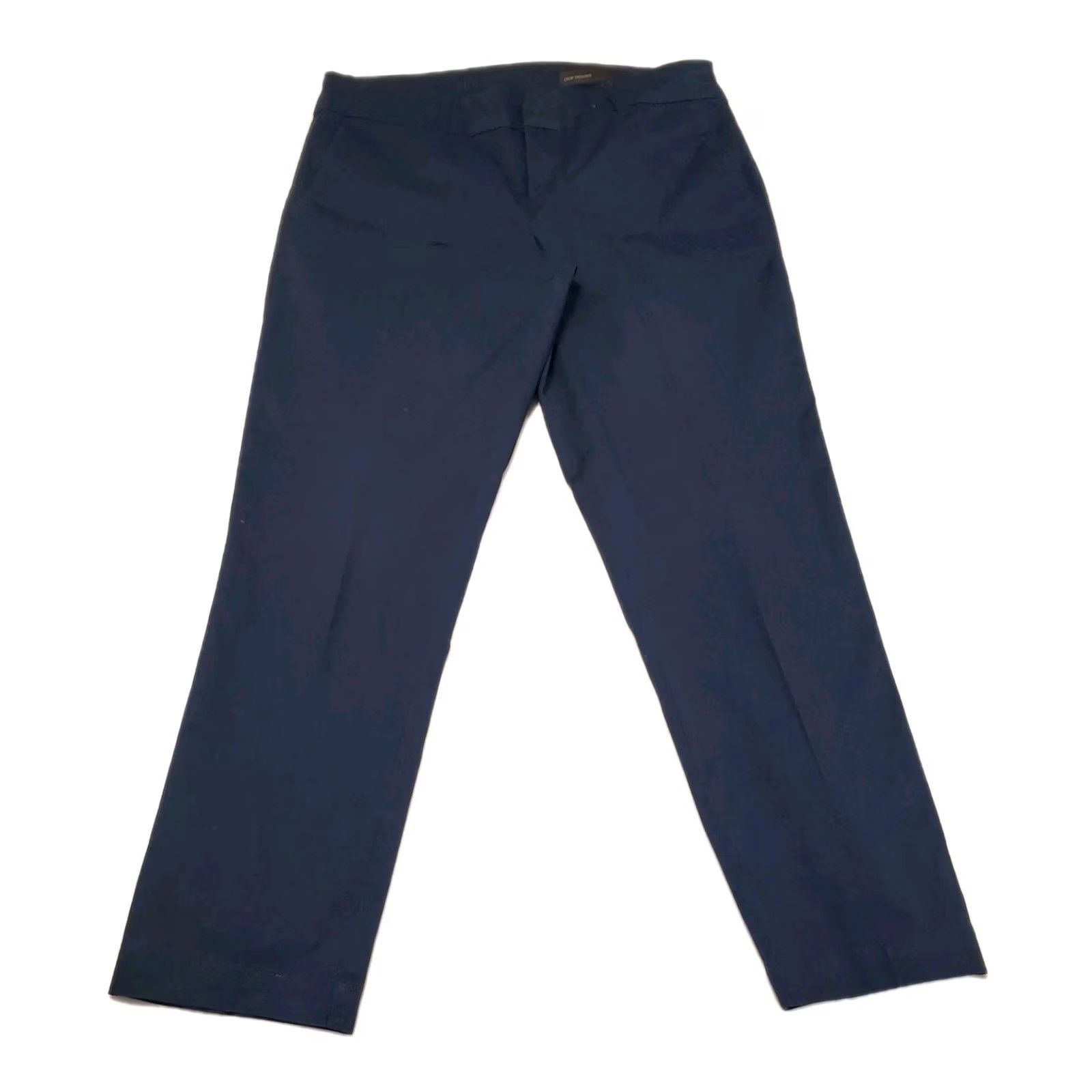 Vintage KUT From the Kloth Pants Sz 4 Women Dark Blue Crop Trousers Career Business Ankle Size 27" / US 4 / IT 40 - 2 Thumbnail