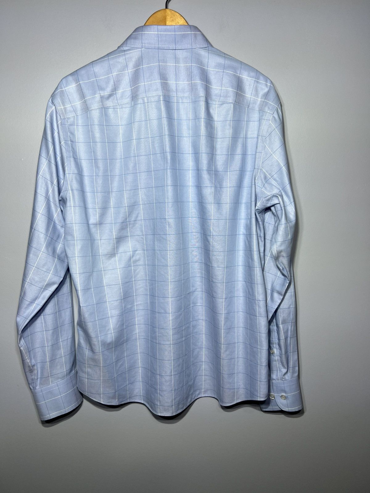 UNTUCKit UNTUCKit Blakeslee Wrinkle Free Men's Large Blue Plaid Size US L / EU 52-54 / 3 - 4 Thumbnail