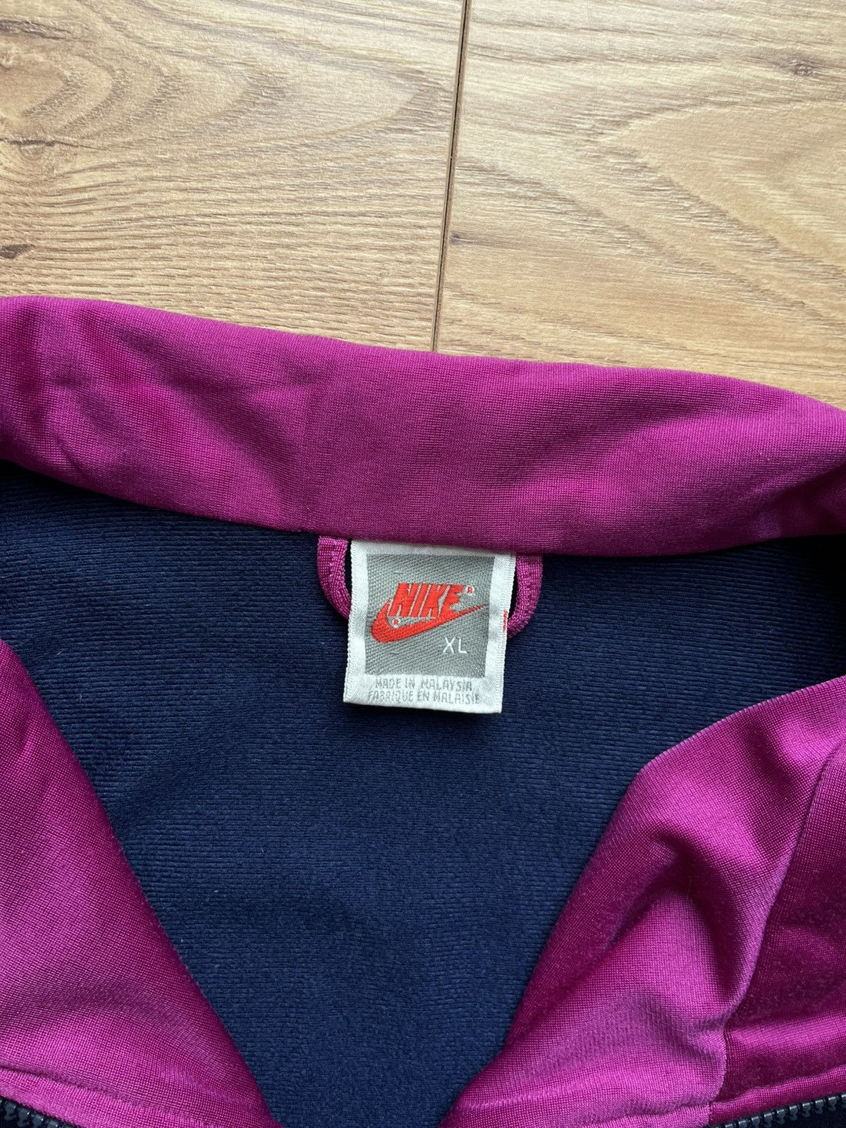 Nike 80’s NIKE RETRO BOXY SWOOSH LOGO TRACK JACKET Y2K VINTAGE Size US XL / EU 56 / 4 - 3 Thumbnail