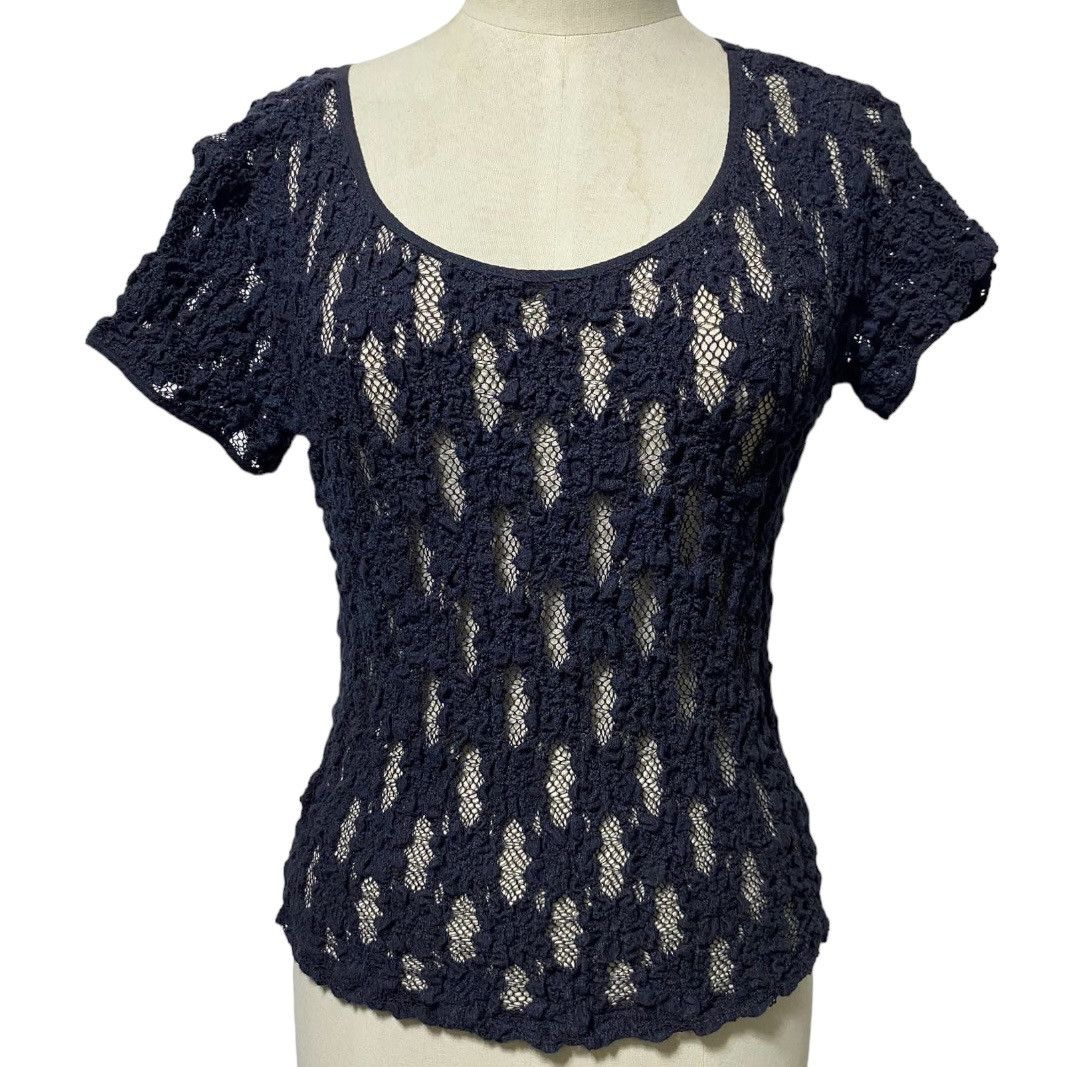 Issey Miyake Fall05 Cauliflower Net Blouse Size M / US 6-8 / IT 42-44 - 1 Thumbnail