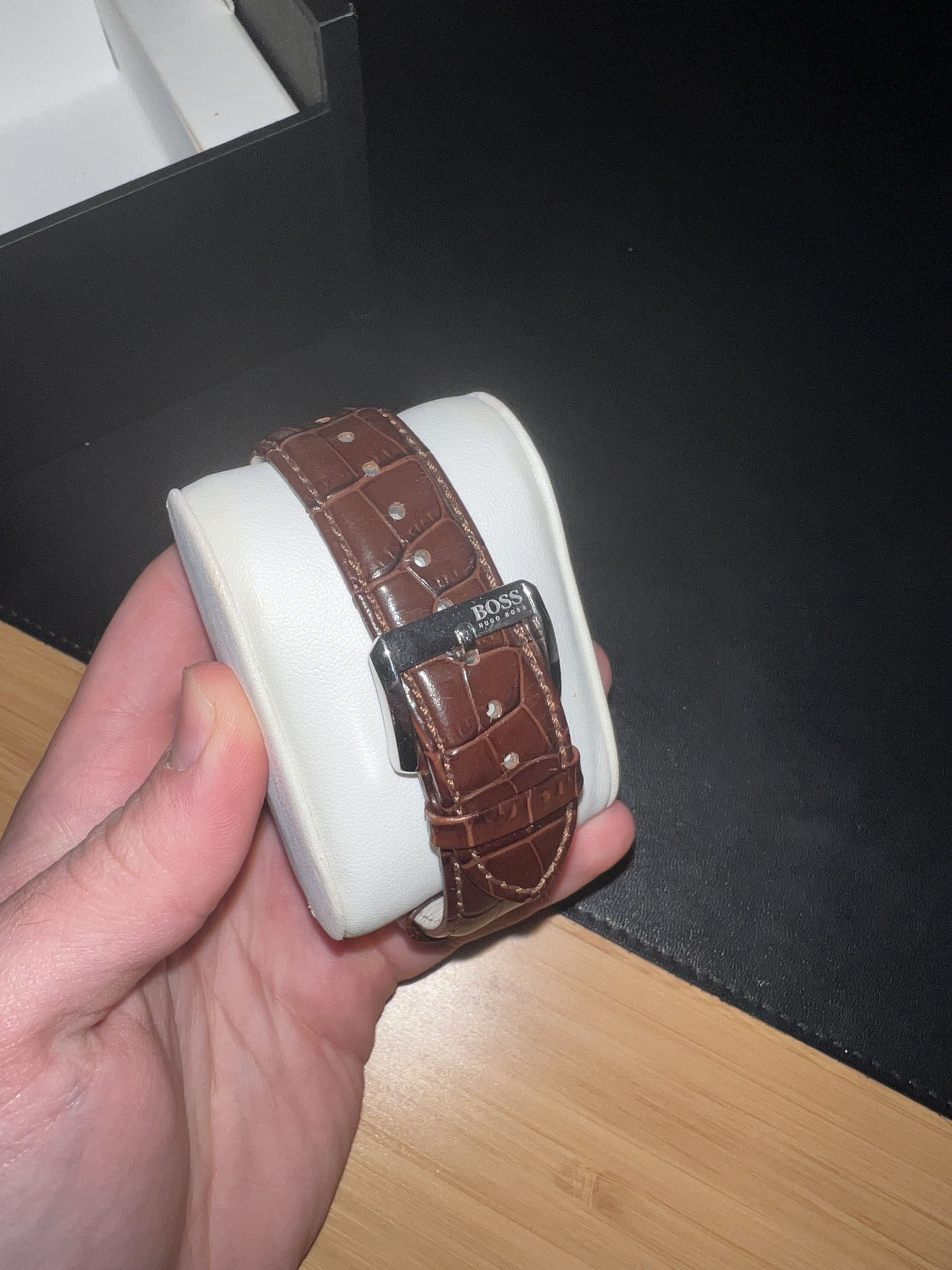 Hugo Boss '1512871' | Chronograph Leather Strap Slim Watch Size ONE SIZE - 5 Thumbnail