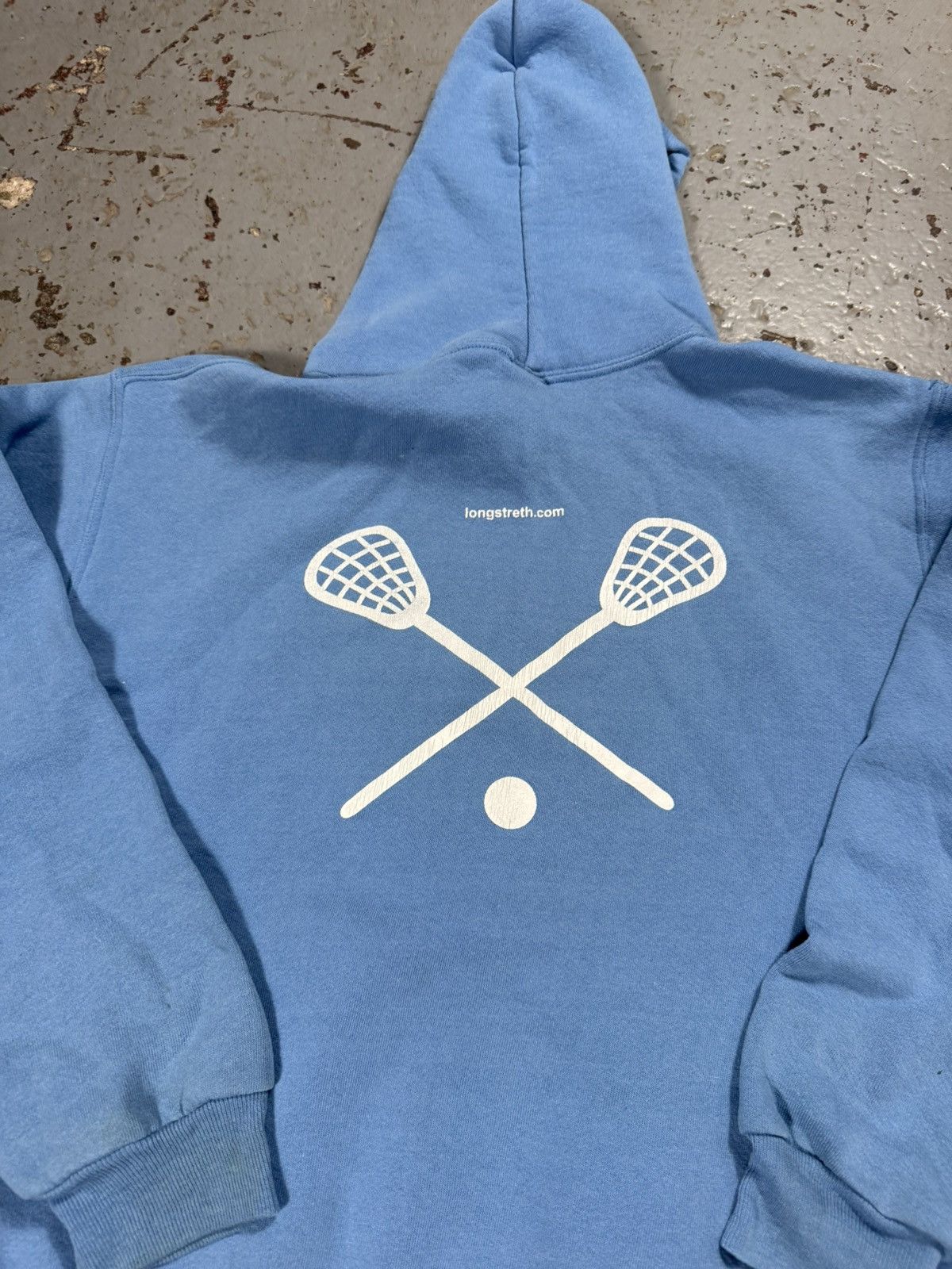 Russell Athletic Vintage Russell Athletics Baby Blue Lacrosse Hoodie Size US M / EU 48-50 / 2 - 6 Thumbnail