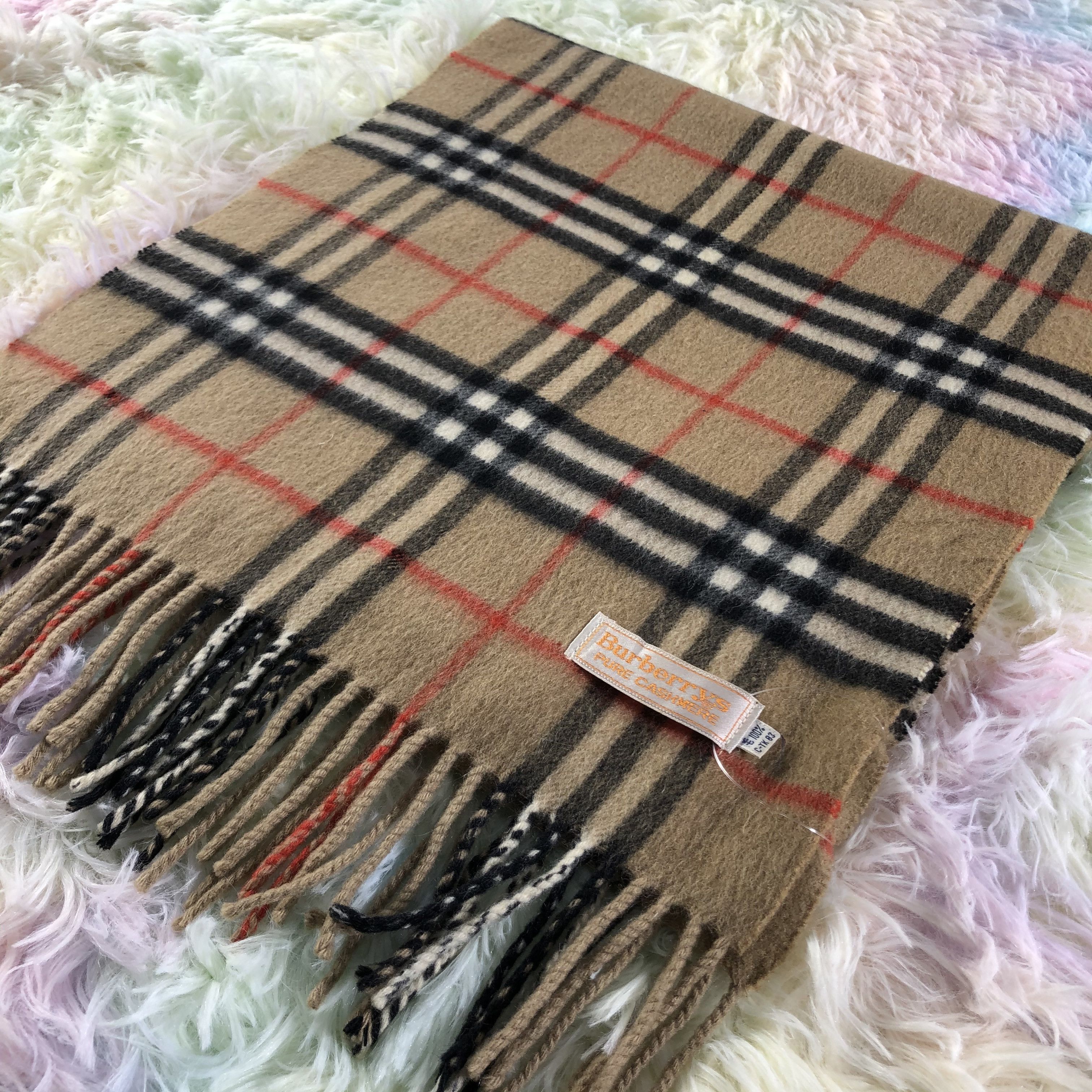 Burberry × Vintage Burberry Scarf / Muffler / Neckwear - KM227 Size ONE SIZE - 5 Thumbnail