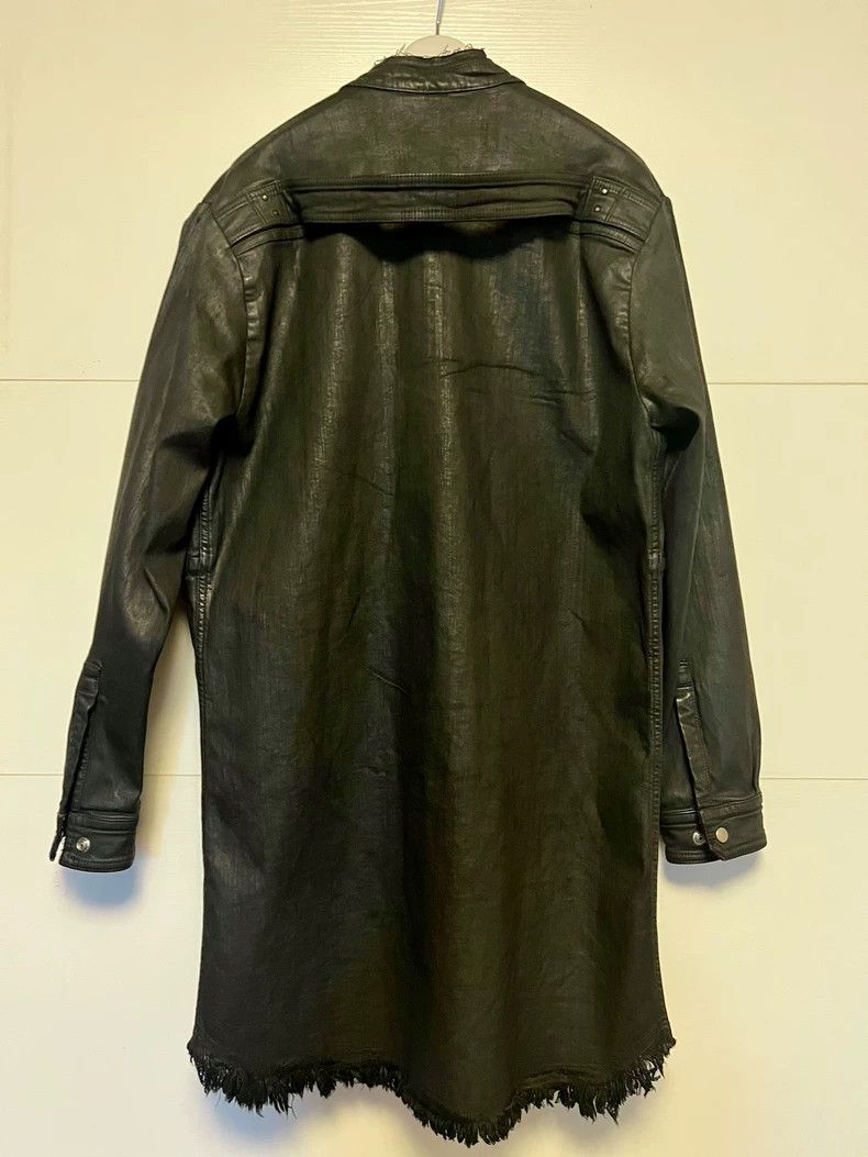 Rick Owens size 34 SS24 LIDO-coated collarless jacket
