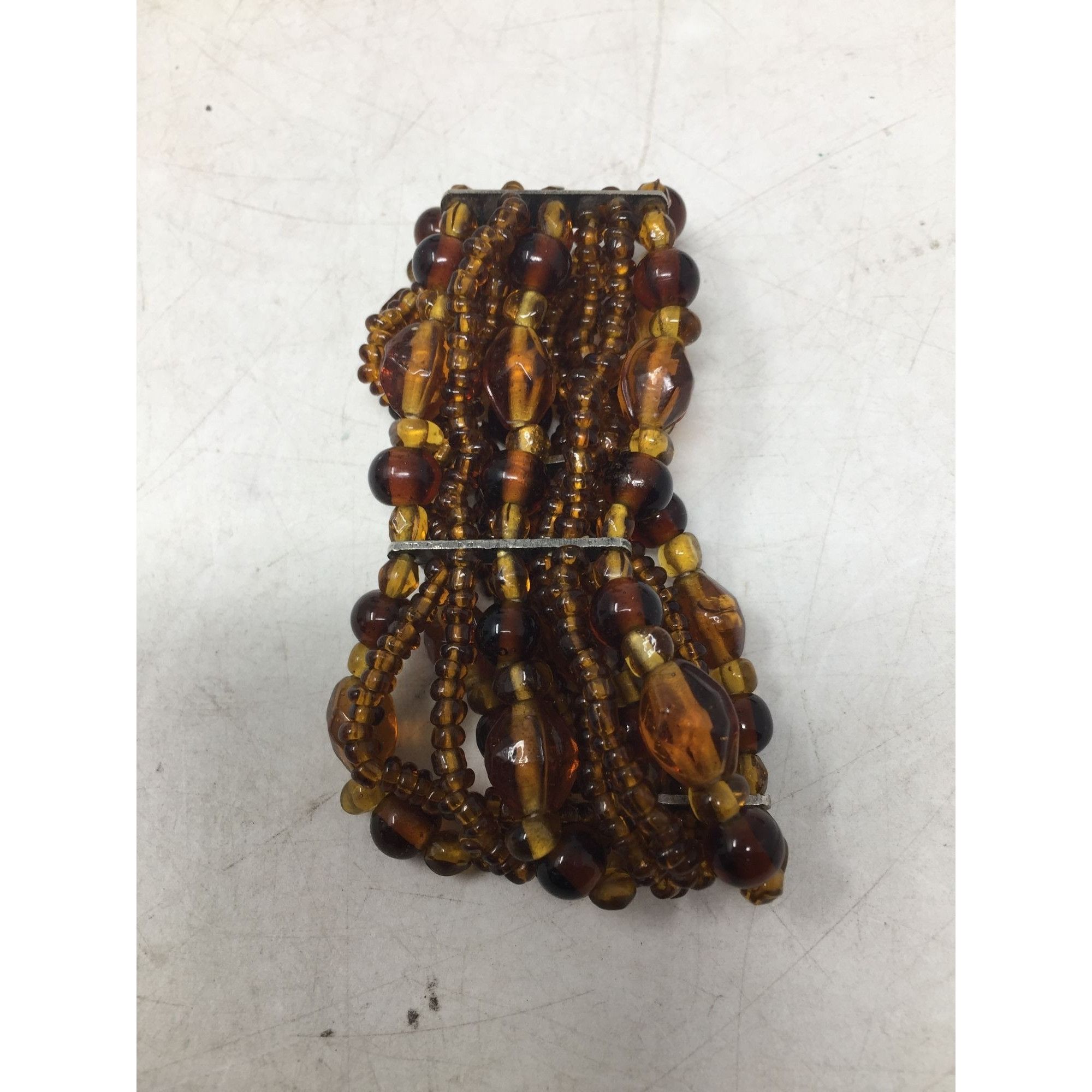 Other Women's Amber Colored Mixed Bead Bracelet Size ONE SIZE - 2 Thumbnail