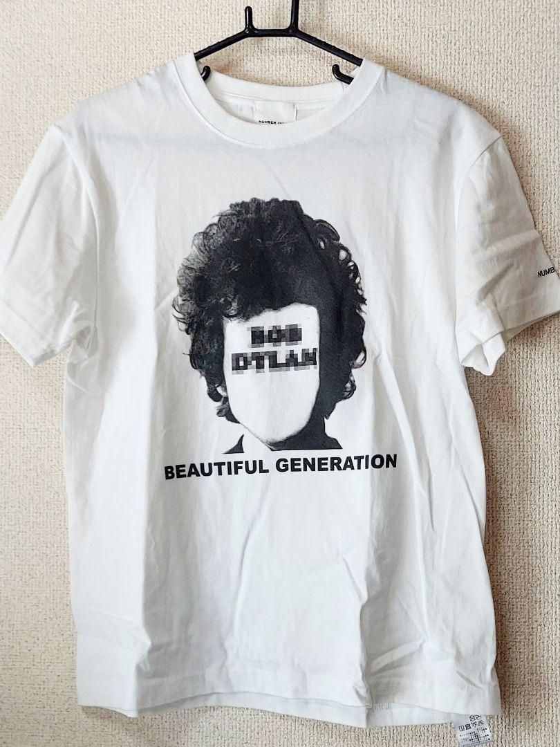 Pre-owned Number N Ine Bob Dylan "beautiful Generation" Tee In White