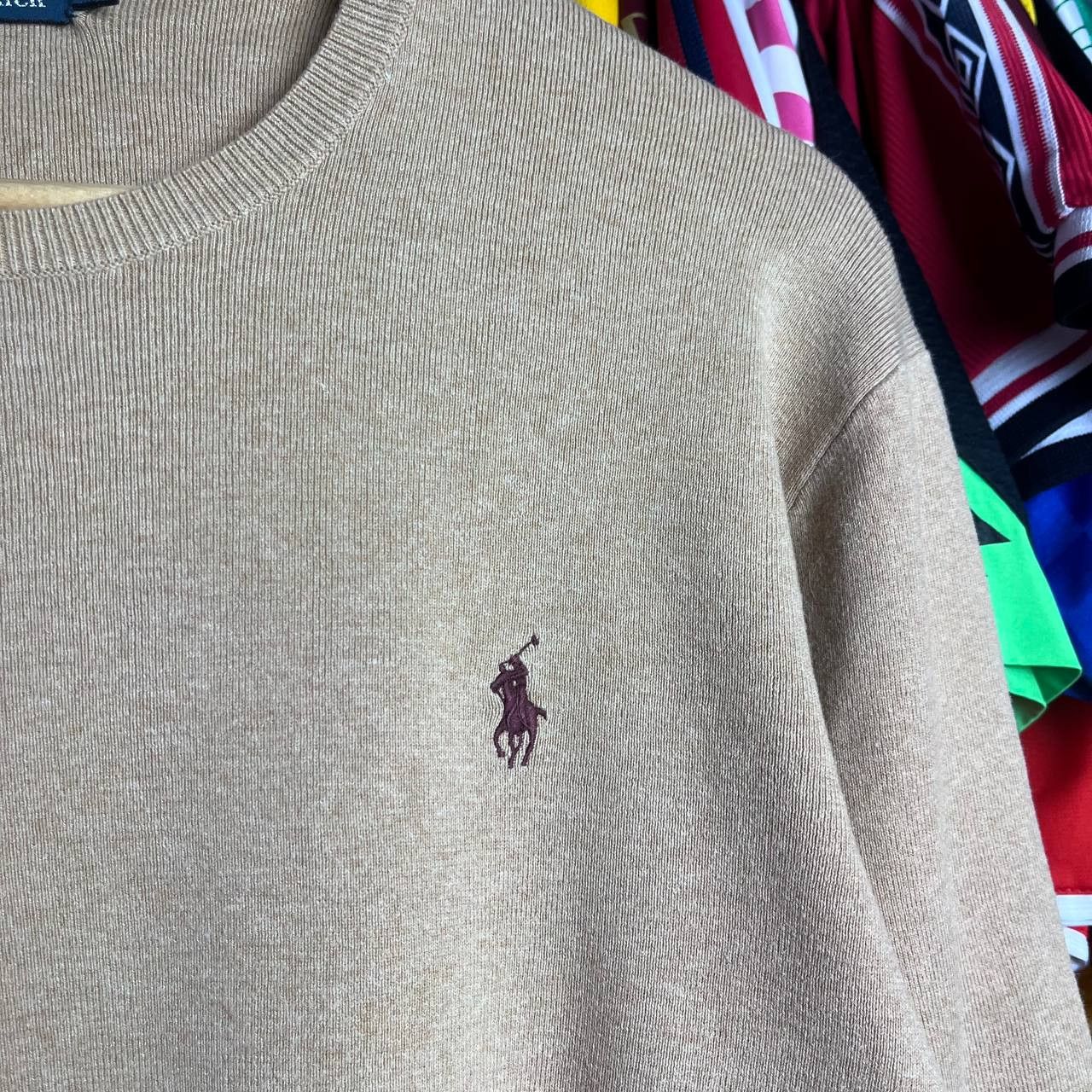 Polo Ralph Lauren Vintage Polo Ralph Lauren Brown Pullover Size L Size US L / EU 52-54 / 3 - 4 Thumbnail