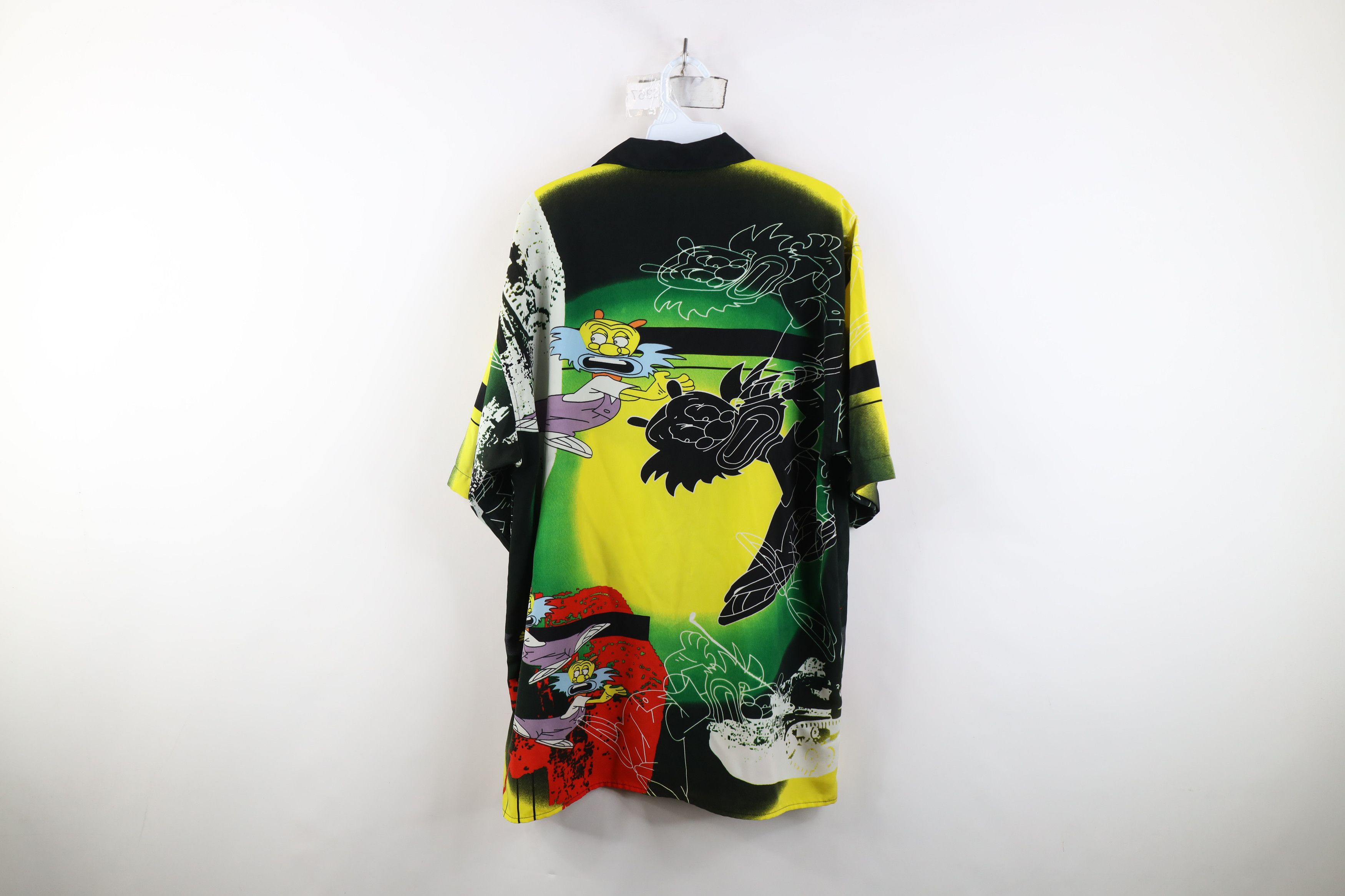 Vintage Vintage 90s Y2K Streetwear Hop Graffiti Cartoon Button Shirt Size US M / EU 48-50 / 2 - 12 Thumbnail