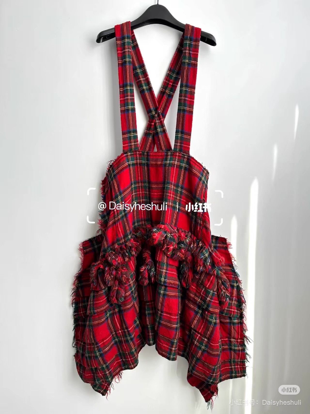 Comme des Garcons Comme des Garçons CDG Black Plaid Suspender Dress Ｑ24 Size S / US 4 / IT 40 - 1 Thumbnail