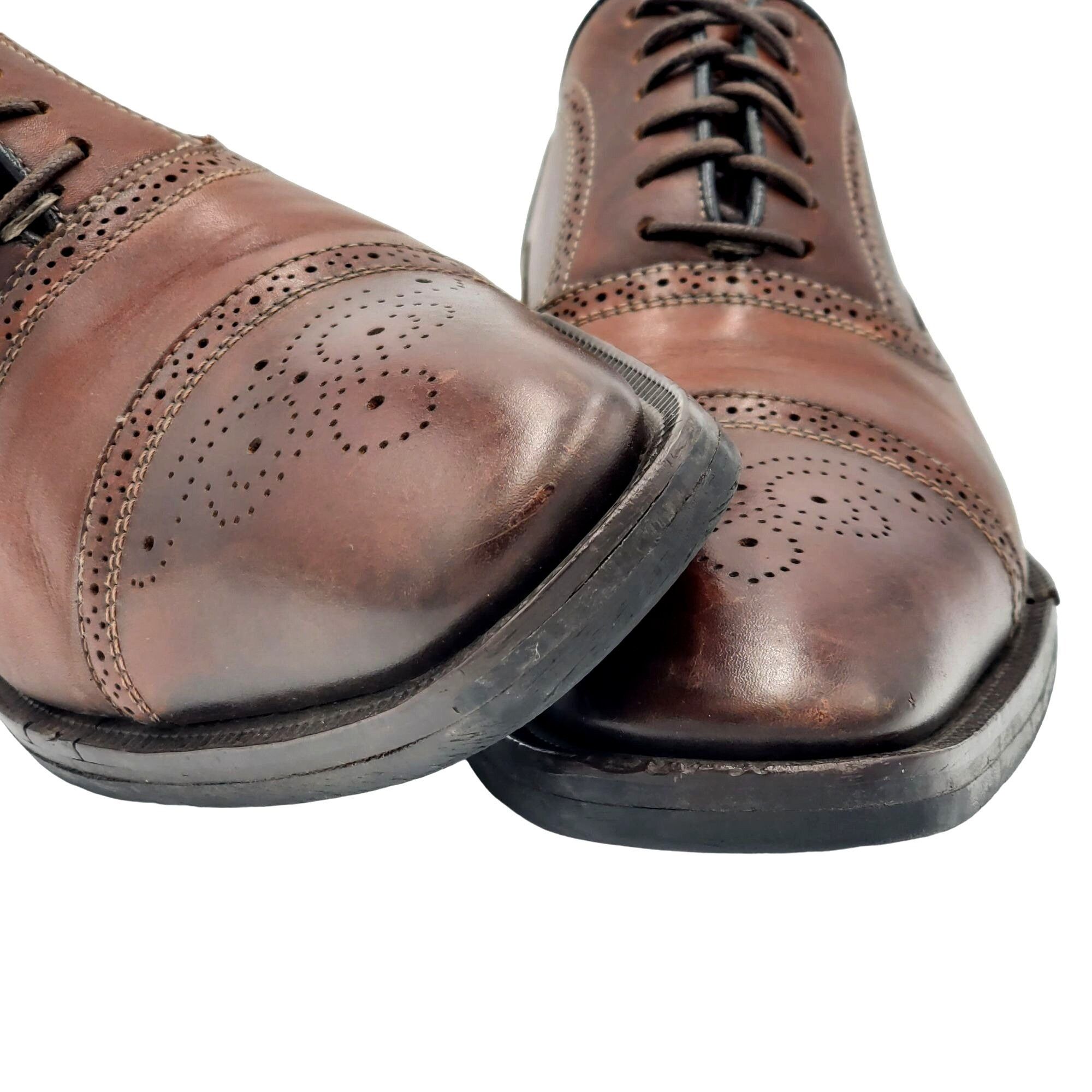 To Boot New York To Boot New York Italy Men 8.5 Antiqued Brown Leather Dress Size US 8.5 / EU 41-42 - 2 Thumbnail