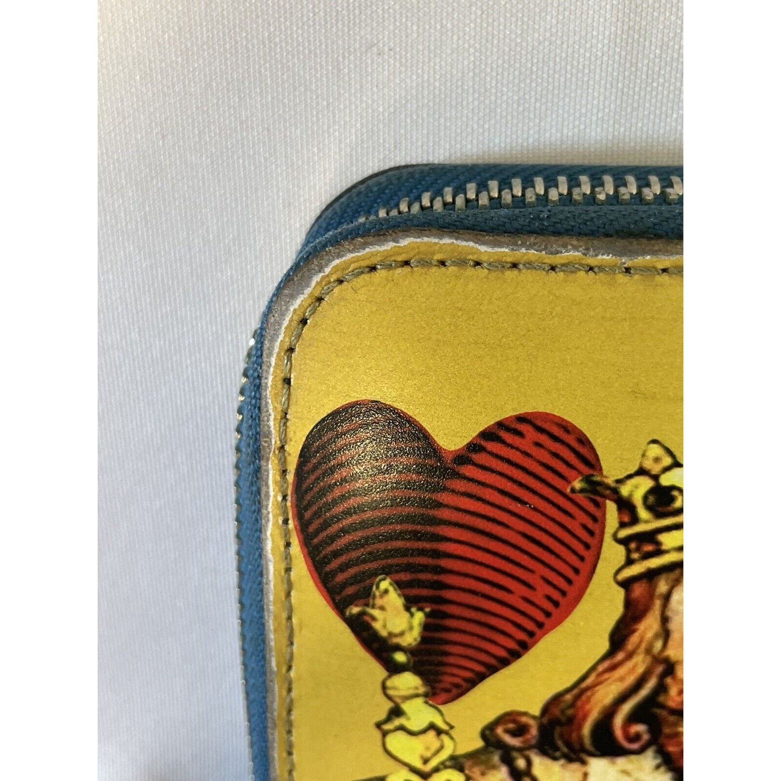 Undercover SS16 Undercover Evil Clown King Print Leather Zip Up Wallet Size ONE SIZE - 6 Thumbnail