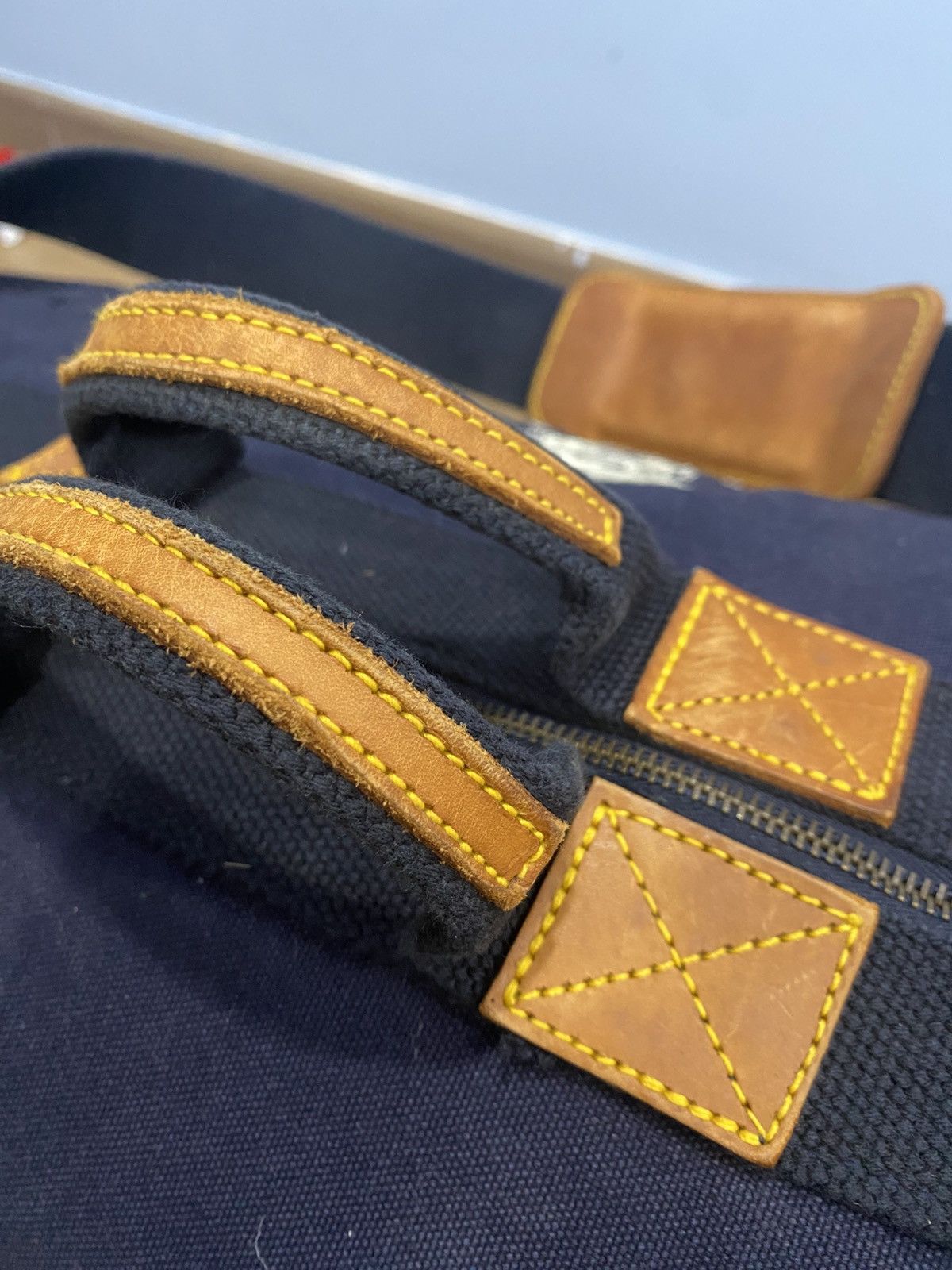 Polo Ralph Lauren RALPH LAUREN Navy Canvas Leather Trim Crossbody bag Size ONE SIZE - 7 Thumbnail