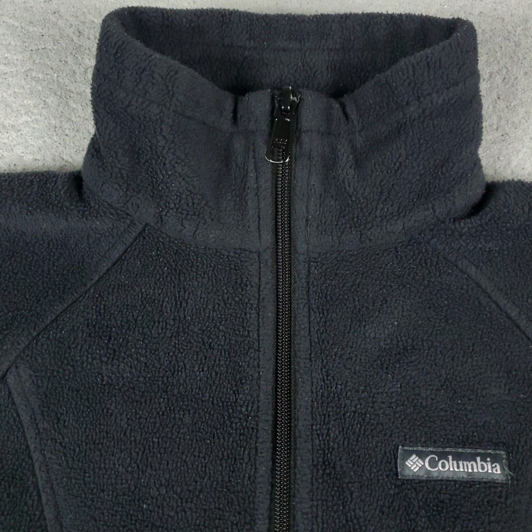 Vintage Columbia Jacket Womens PS Black Fleece Full Zip Up Sweater Sweatshirt Size S / US 4 / IT 40 - 2 Thumbnail