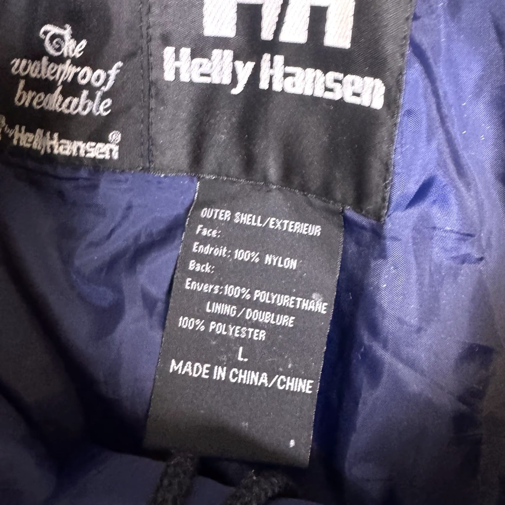 Helly Hansen Helly Hansen Pants Mens L Tech Waterproof Breathable Packable Hike Ski Outdoor Pants Redesign: Blue? Size US 33 - 7 Thumbnail