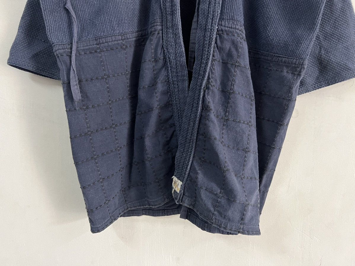Indigo Vintage Indigo Kendo Bulldog Dyed Boro Patchwork Kimono Size US L / EU 52-54 / 3 - 5 Thumbnail