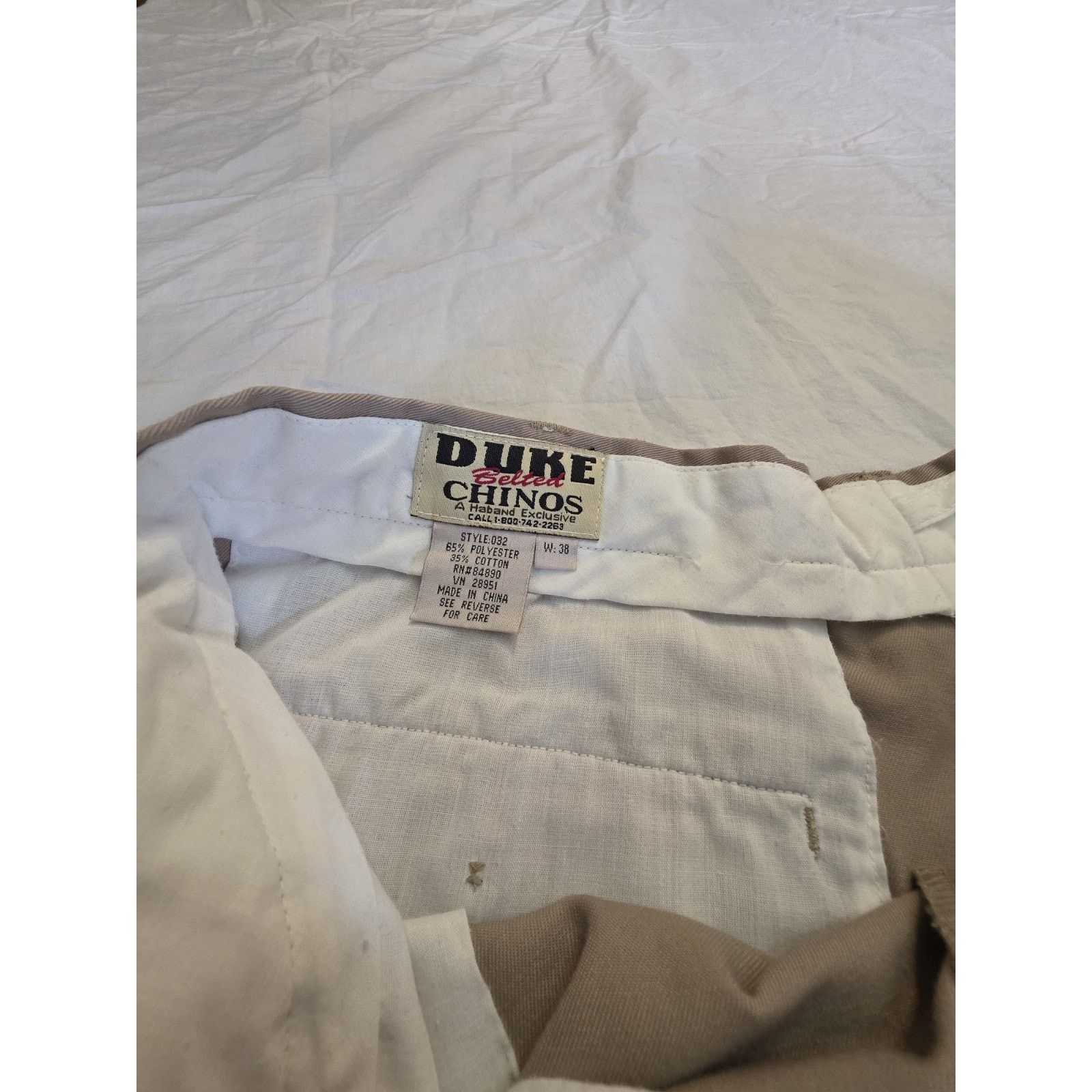 Other Duke Belted Chinos Men's Size 38 Tan Color Size US 38 / EU 54 - 3 Thumbnail