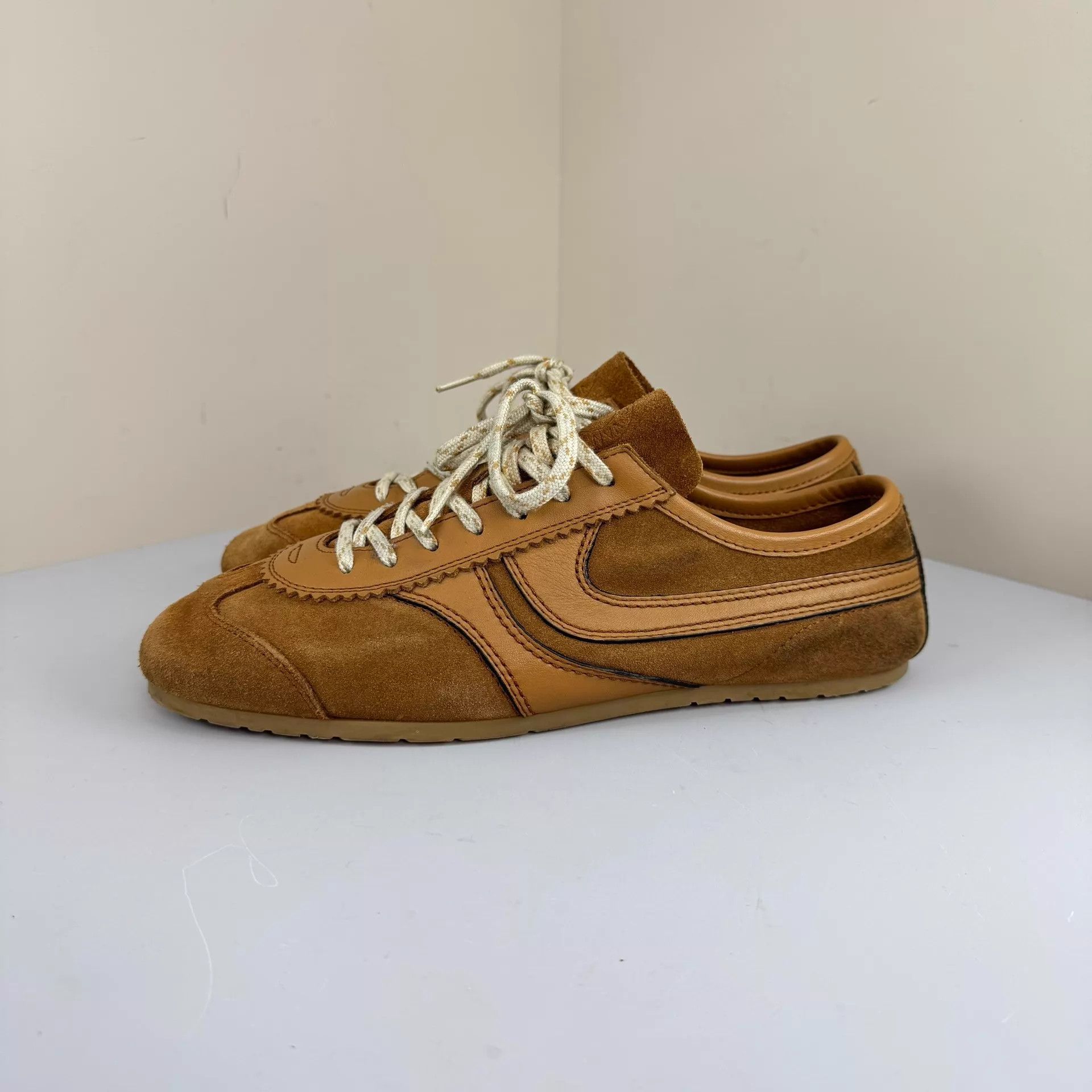Dries Van Noten Dries Van Noten brown suede German trainer 40 98 new Size US 9.5 / IT 39.5 - 1 Thumbnail