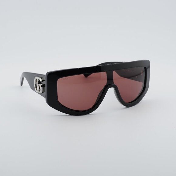 Gucci GG1950S 002 Sunglasses Black Shield Frame, Red Lenses Gucci GG1950S 002 Sunglasses - US main image 2