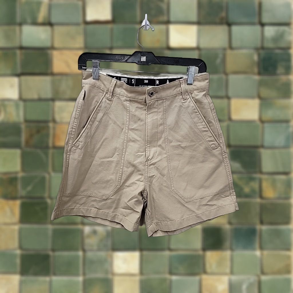 G-Star NWT G-Star Raw 3D Fatigue Shorts Mens 28 Beige Fatigue shorts Mens 28 Beige Stars 5-Pocket Cotton Regular Spring Summer Beig e Size US 28 / EU 44 - 1 Thumbnail