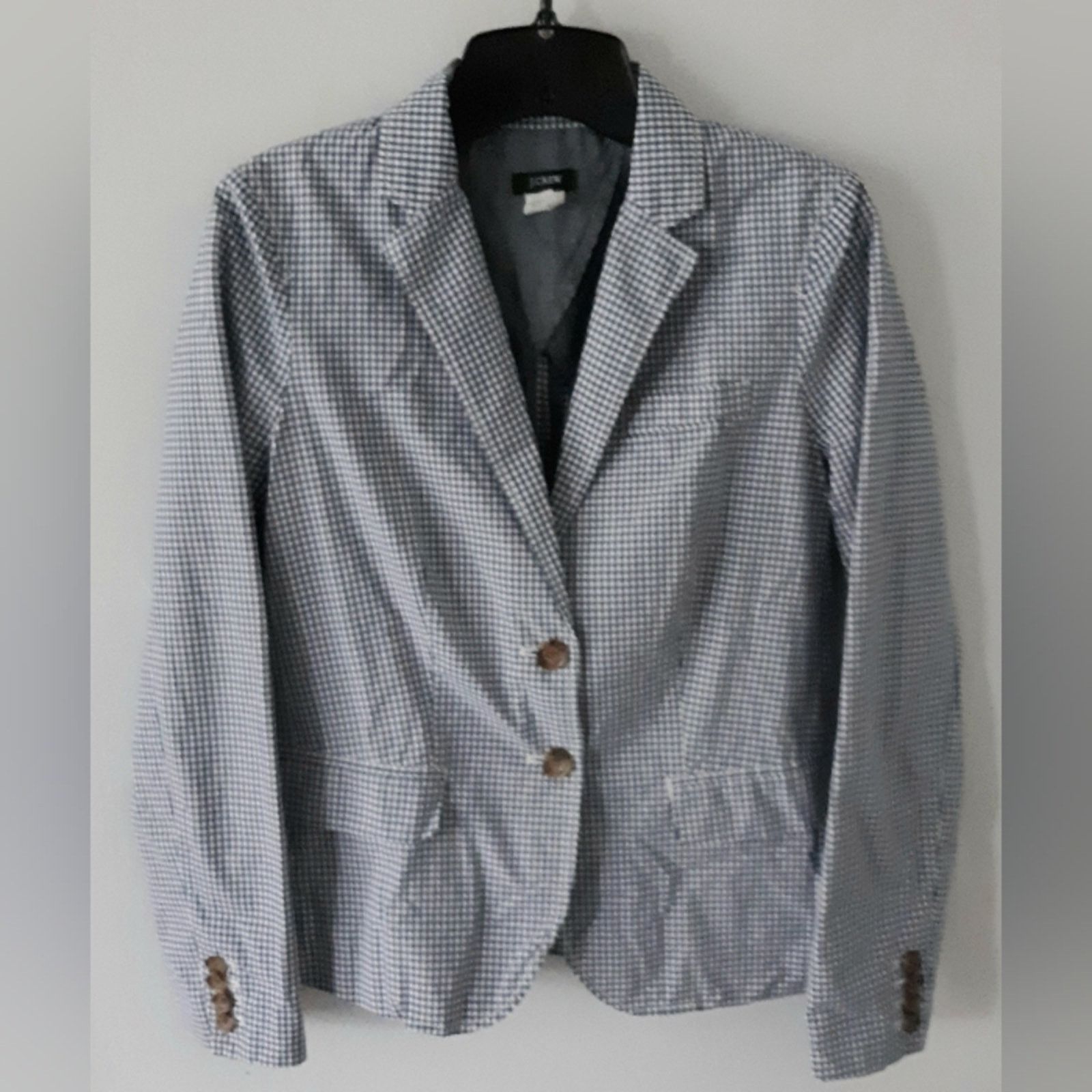 J.Crew J. Crew Gingham Blazer 0 Size XS / US 0-2 / IT 36-38 - 1 Thumbnail