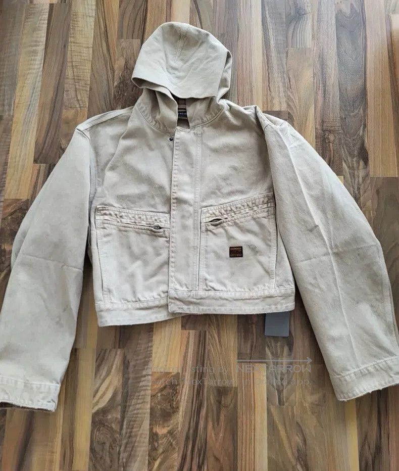 Balenciaga Balenciaga Distressed denim work jacket Size US S / EU 44-46 / 1 - 1 Thumbnail