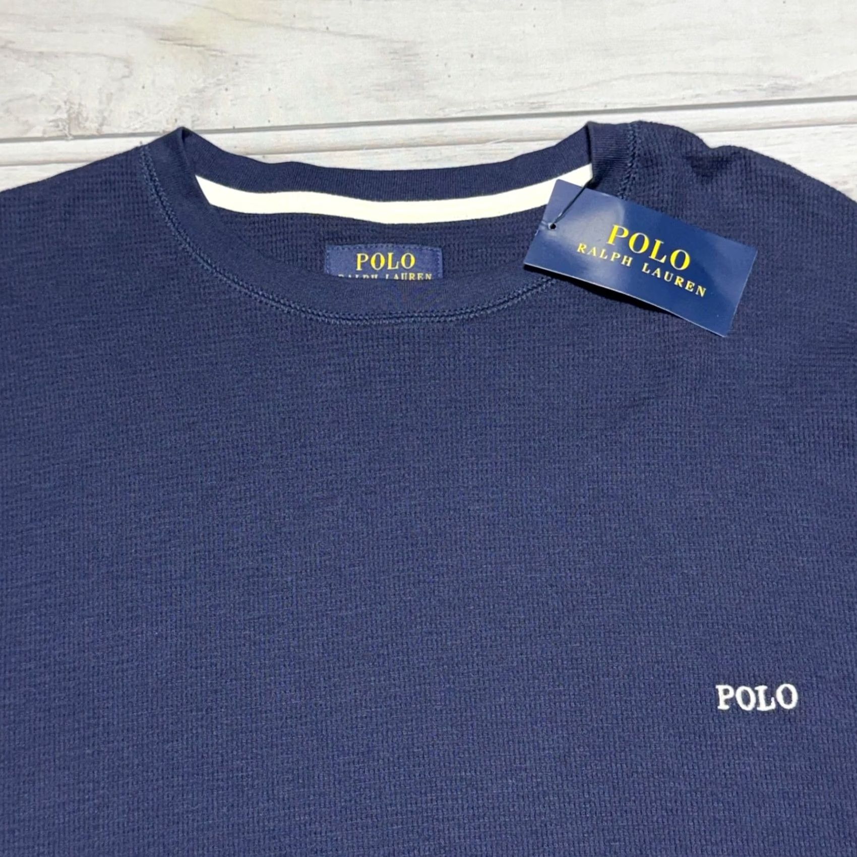 Polo Ralph Lauren Polo Ralph Lauren Shirt Men 2XL Blue Sleepwear Thermal Knit Long Sleeve Crew Neck Pajama Top Size US XXL / EU 58 / 5 - 2 Thumbnail
