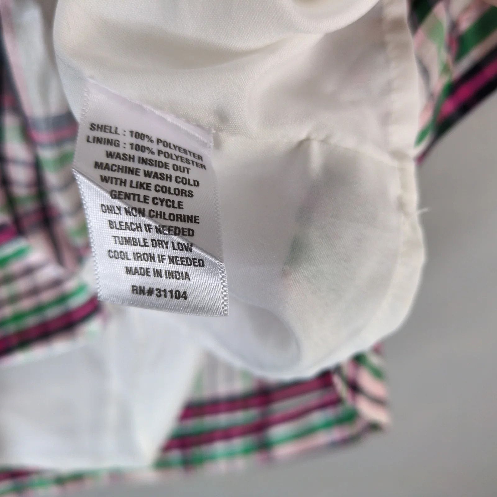 Other Crown & Ivy Opalescent Pink Plaid Blouse Balloon Sleeves 3X Size 3XL / US 20-22 - 7 Thumbnail