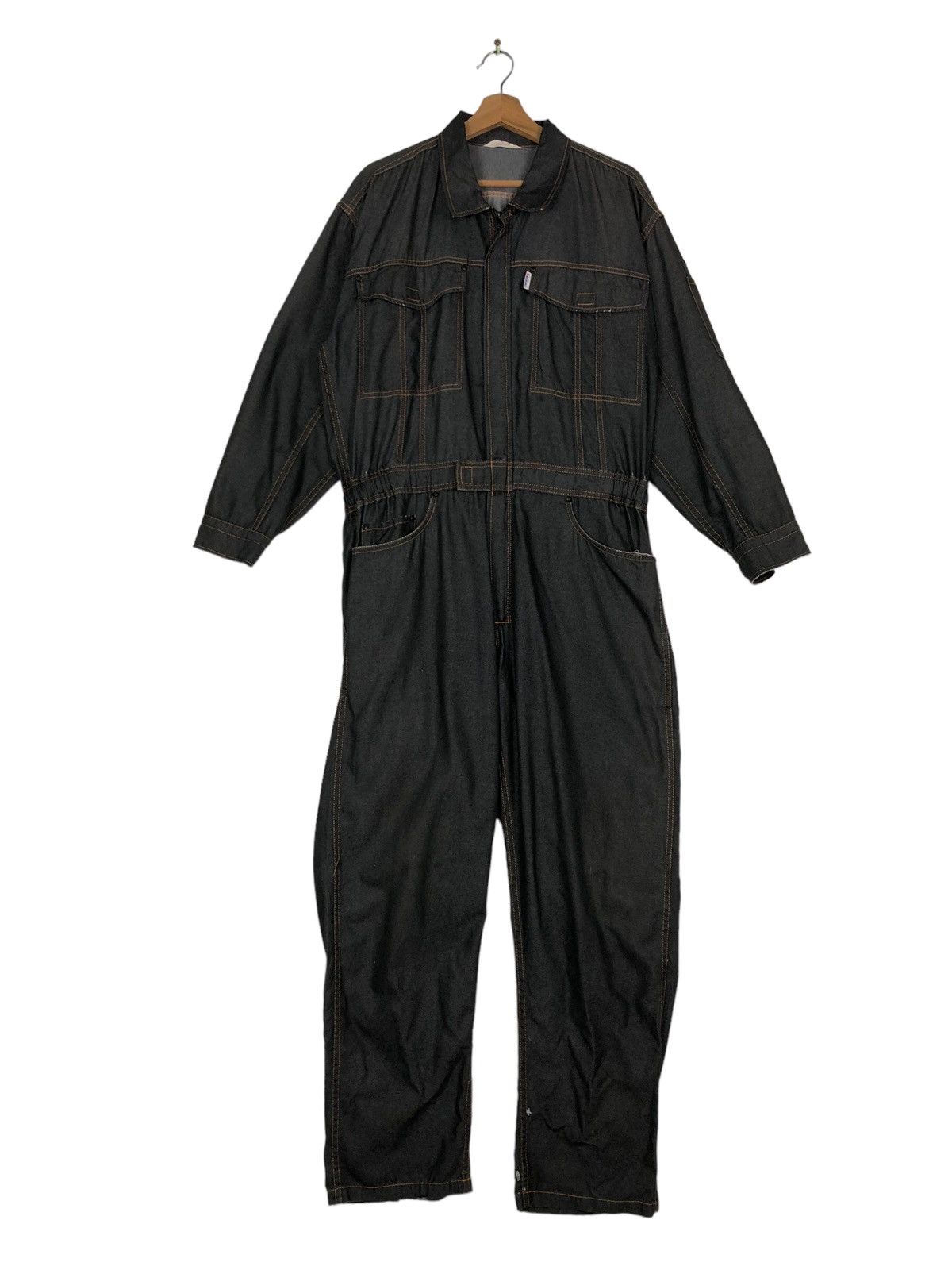 🔥90’s Vintage Work Overall Racing Suzuki Wear Big Logo