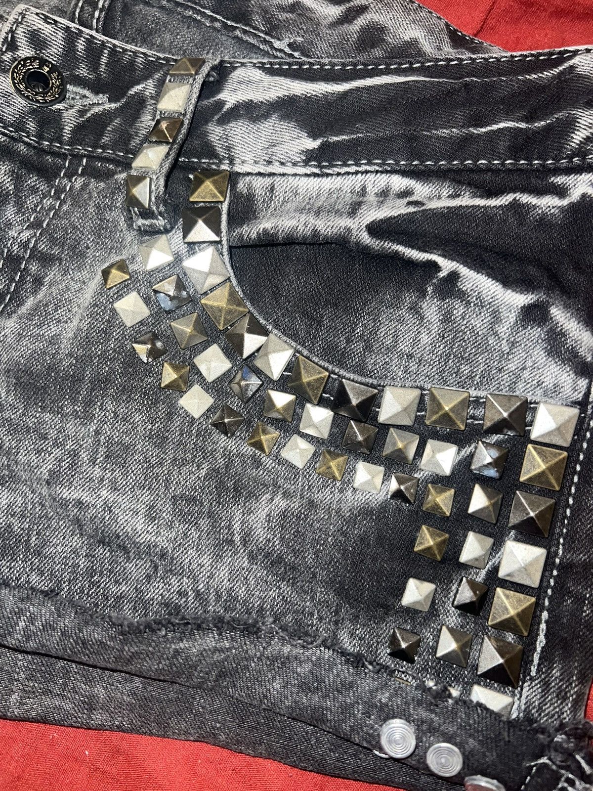 Bape Bapy Studded Denim Shorts Size 30" / US 8 / IT 44 - 8 Thumbnail