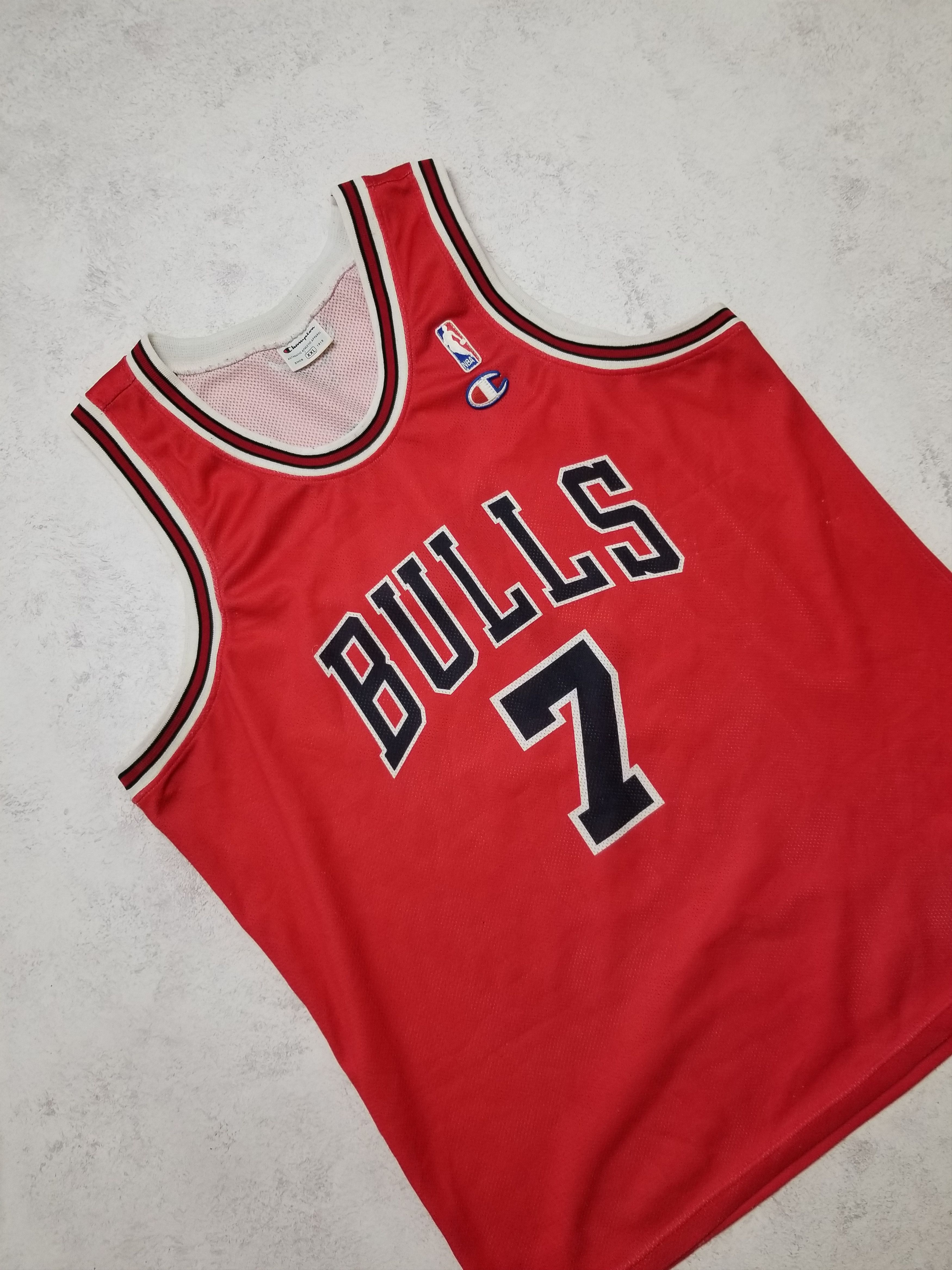 Champion Vintage Champion Toni Kukoc Chicago Bulls #7 Jersey Size US XXL / EU 58 / 5 - 15 Thumbnail