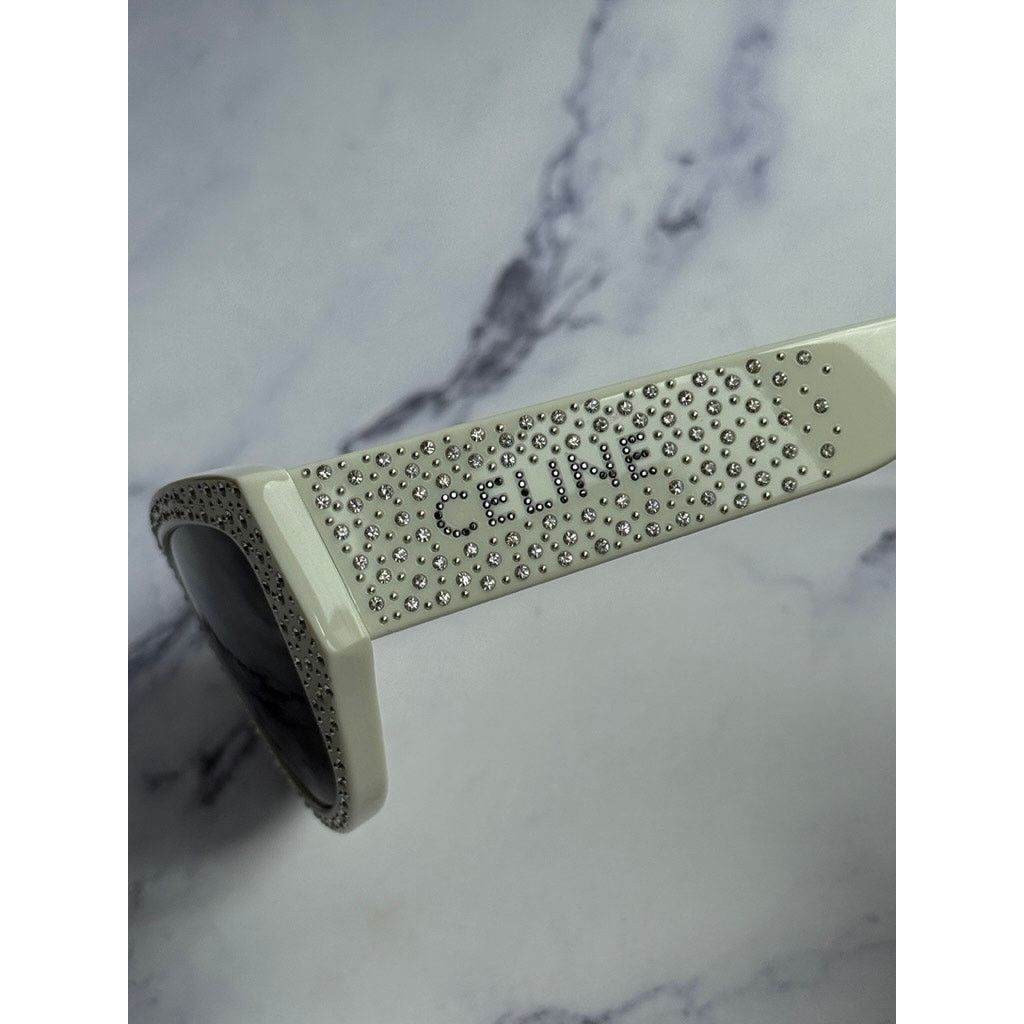 Celine NEW Celine CL4278U Crystal Sunglasses in White $920 Size ONE SIZE - 6 Thumbnail