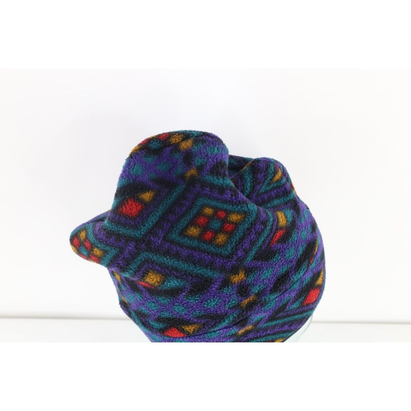 Vintage Vintage 90s Streetwear Rainbow Geometric Winter Beanie Size ONE SIZE - 6 Thumbnail