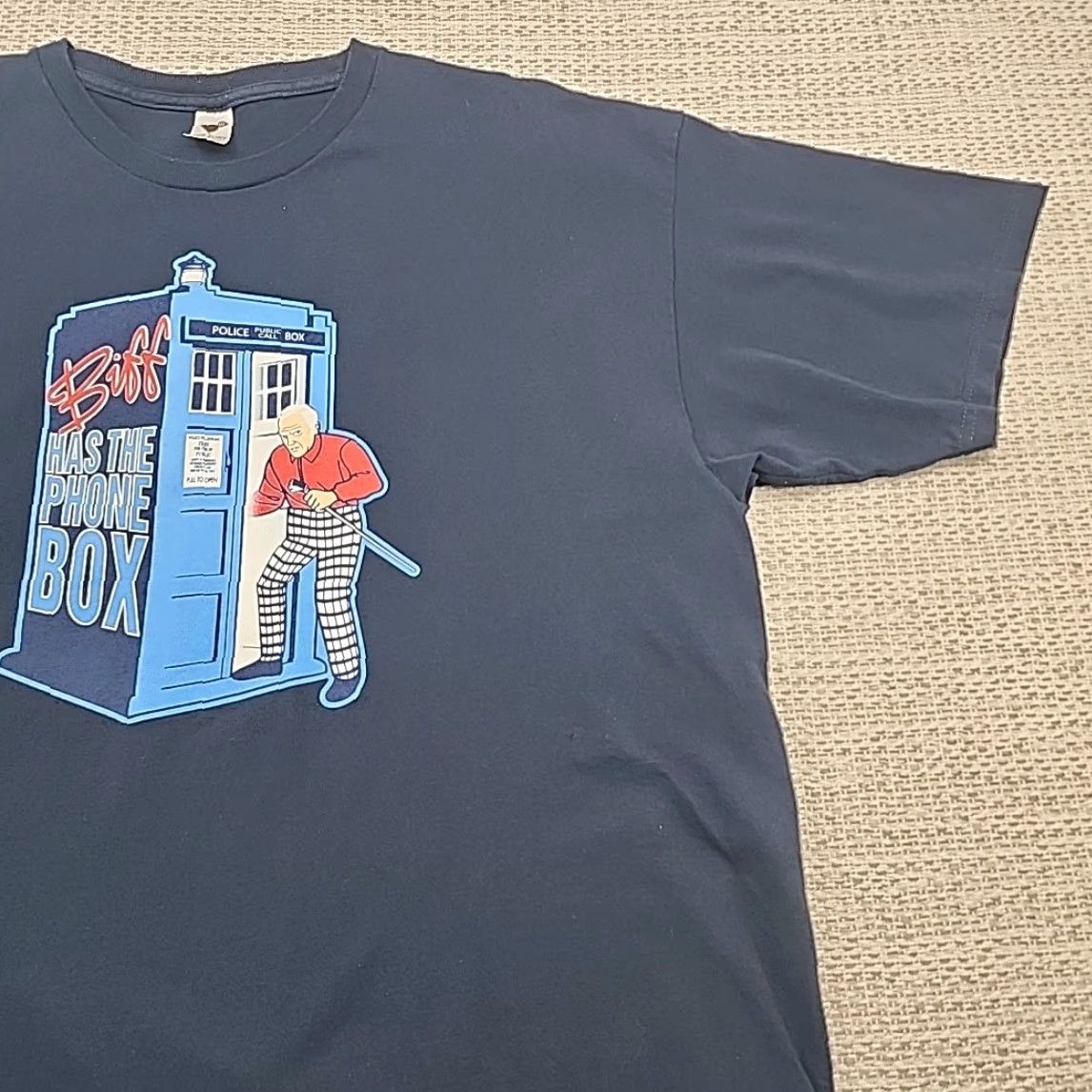 Vintage VINTAGE Tee Fury Graphic Tee Shirt Mens XL Back To The Future Biff Mash Up Short Sleeve Shirt Size US XL / EU 56 / 4 - 2 Thumbnail