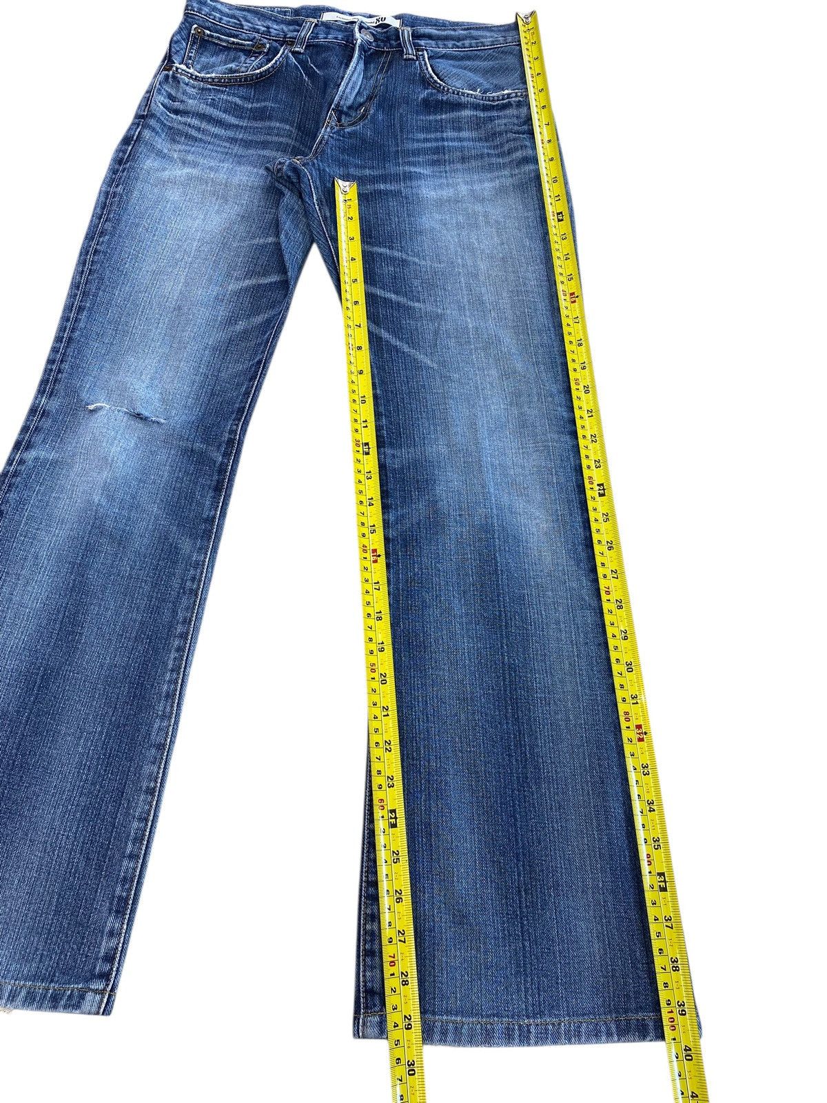Edwin Edwin Faded Wash Whiskered Style Flare Jeans Size US 32 / EU 48 - 8 Thumbnail