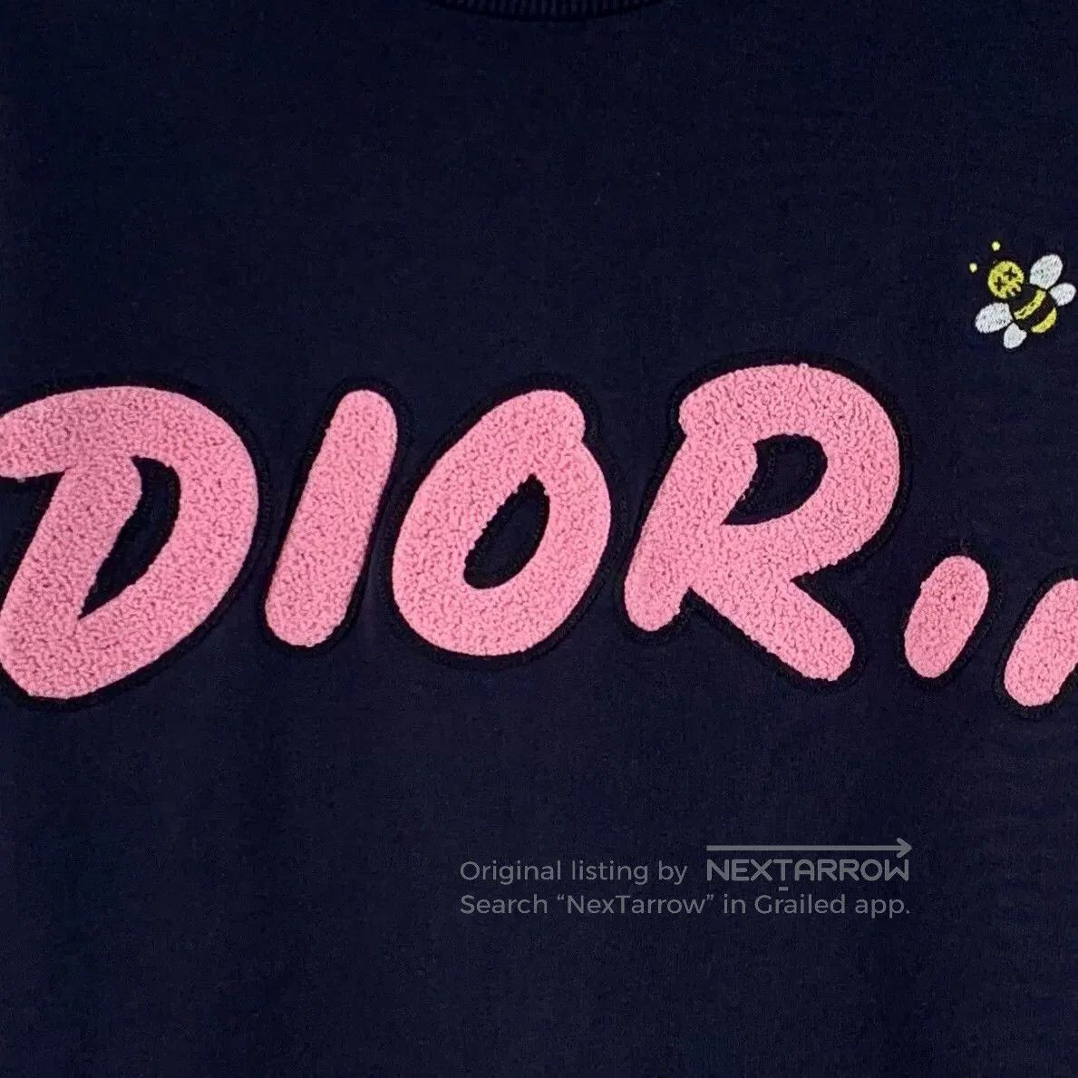 Dior dior navy logo print long sleeve sweatshirt. Size US XXS / EU 40 - 5 Thumbnail