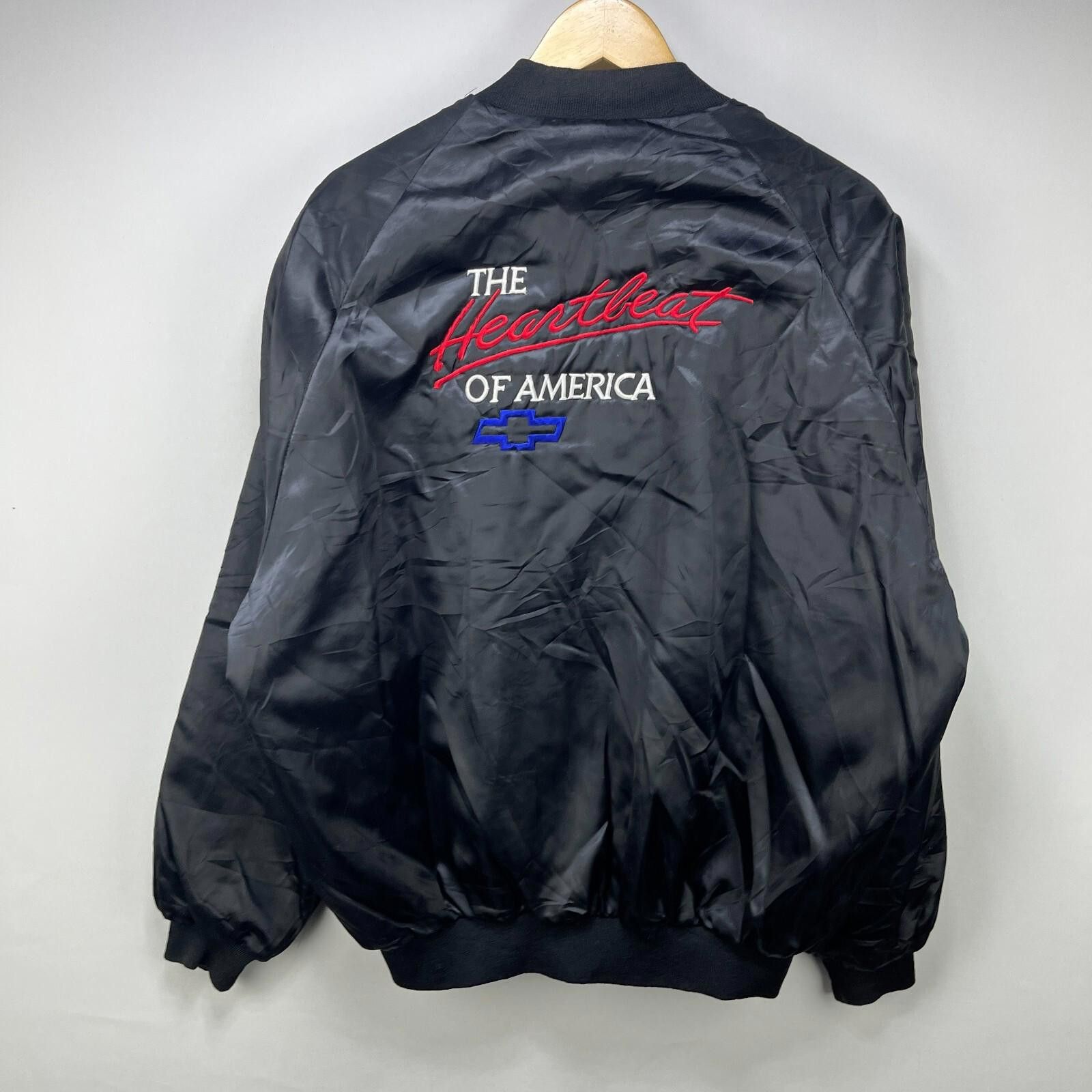 Flight Club Vintage 80s Chevrolet Bomber Jacket XL Satin Size US XL / EU 56 / 4 - 3 Thumbnail