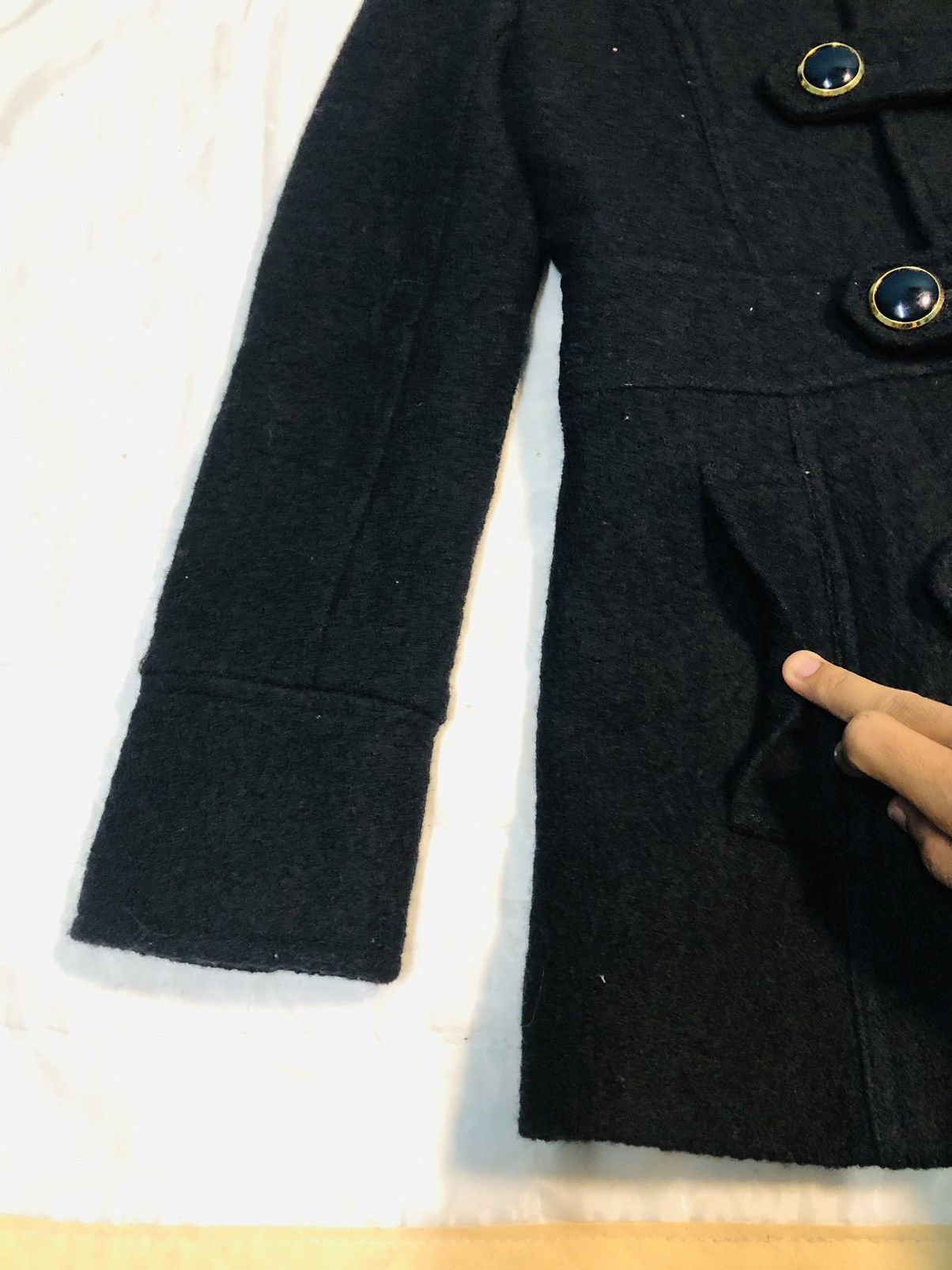 Minimum Minimum Double Breasted Hoodie Wool Jacket (11) Size US XL / EU 56 / 4 - 5 Thumbnail