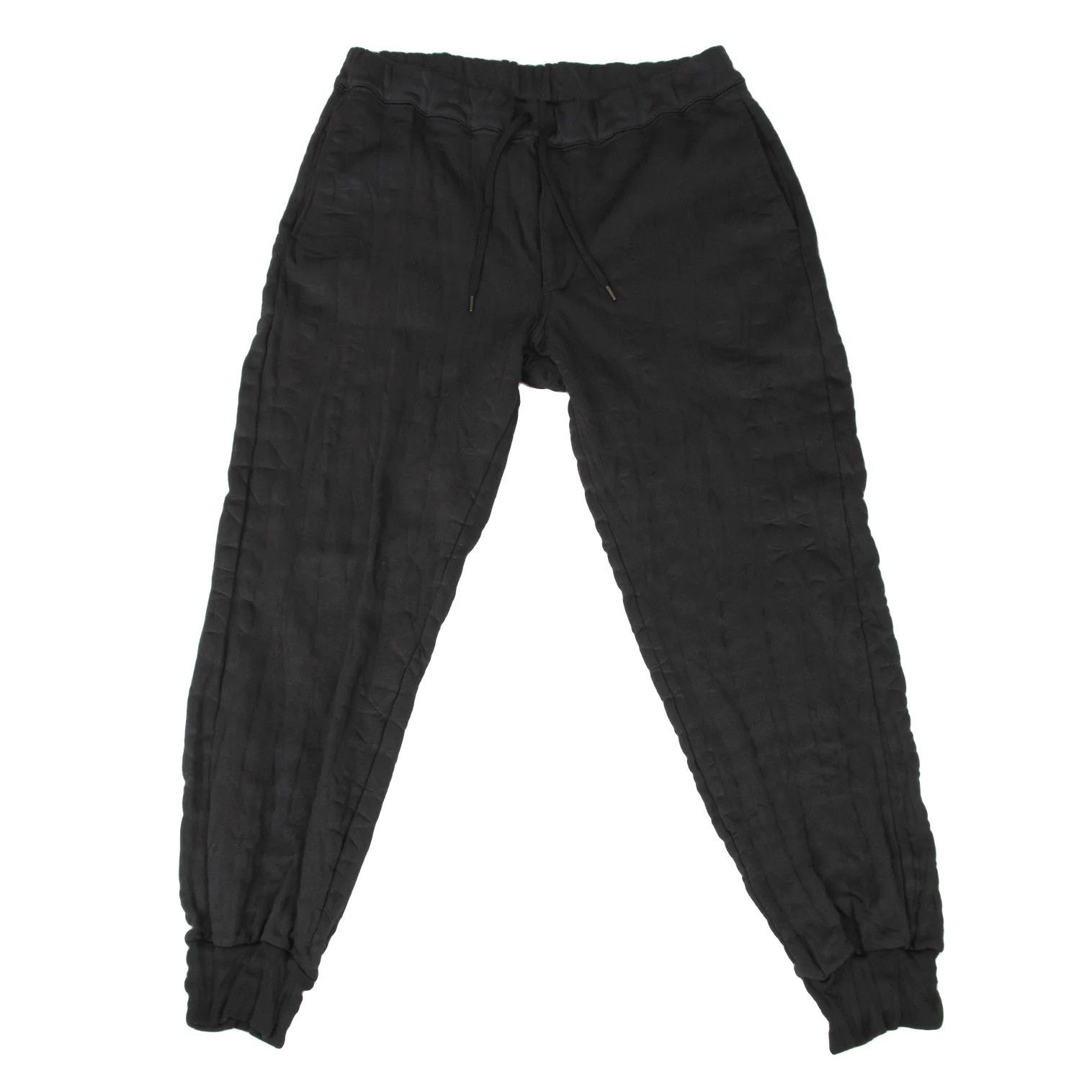 Poly-Cotton Shibori Track Pants in Black Size 3