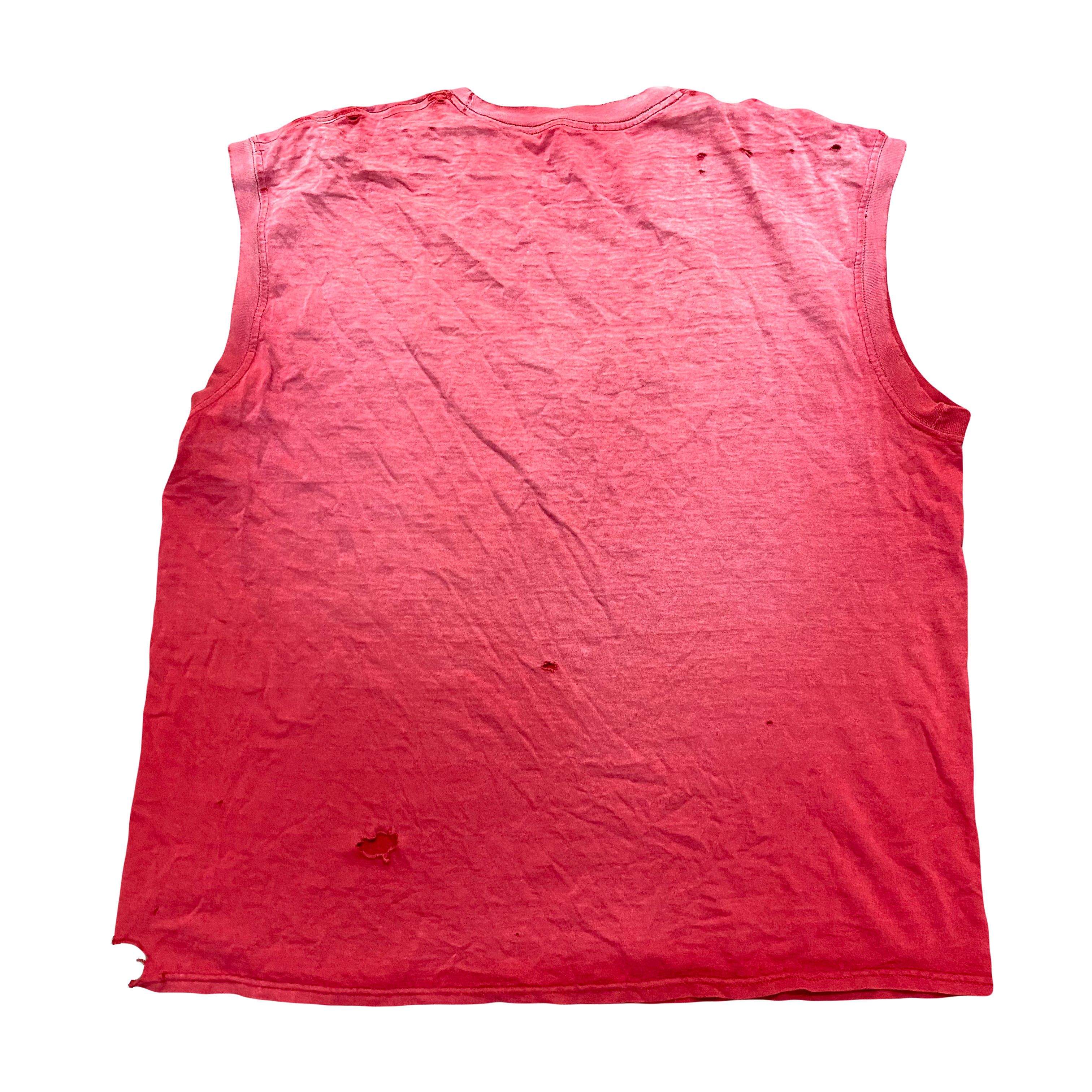 Vintage VTG Extremely Sun Faded Distressed Tank Sleeveless T Shirt Size US XL / EU 56 / 4 - 2 Thumbnail