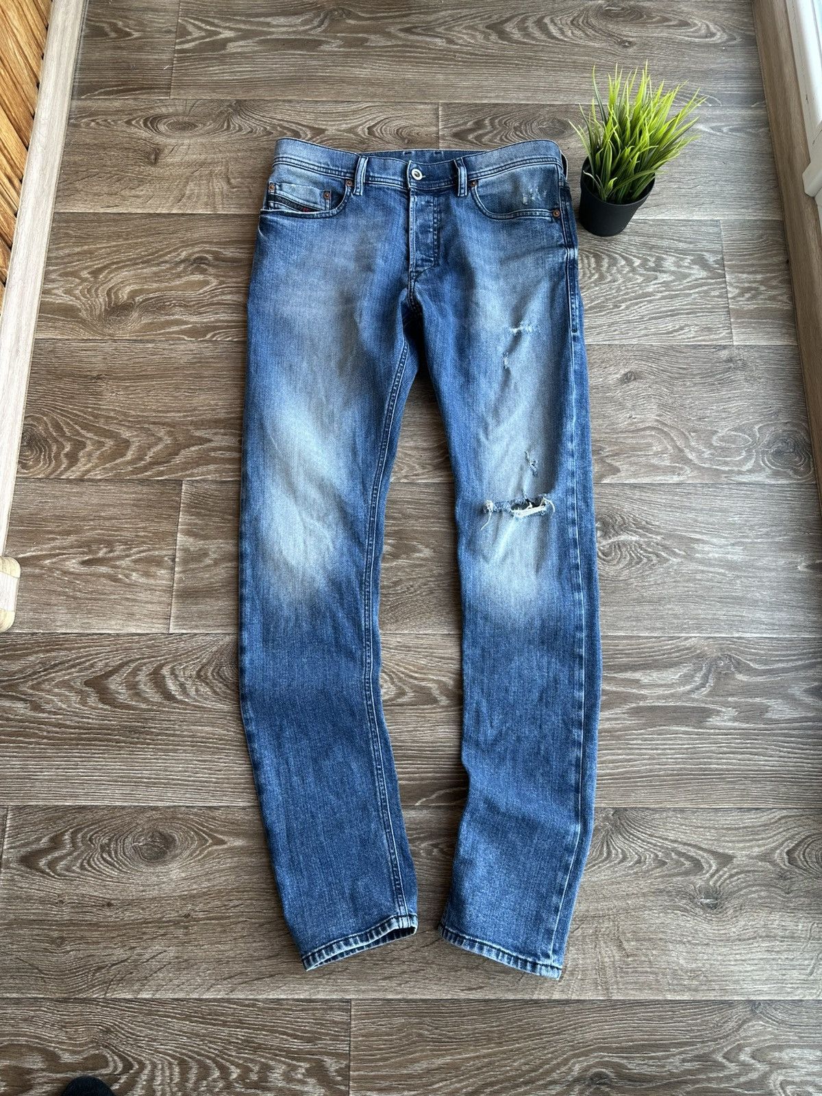Diesel 🔥 Diesel Tepphar Slim Carrot Skinny Denim Pants Jeans Y2K Size US 31 - 1 Thumbnail